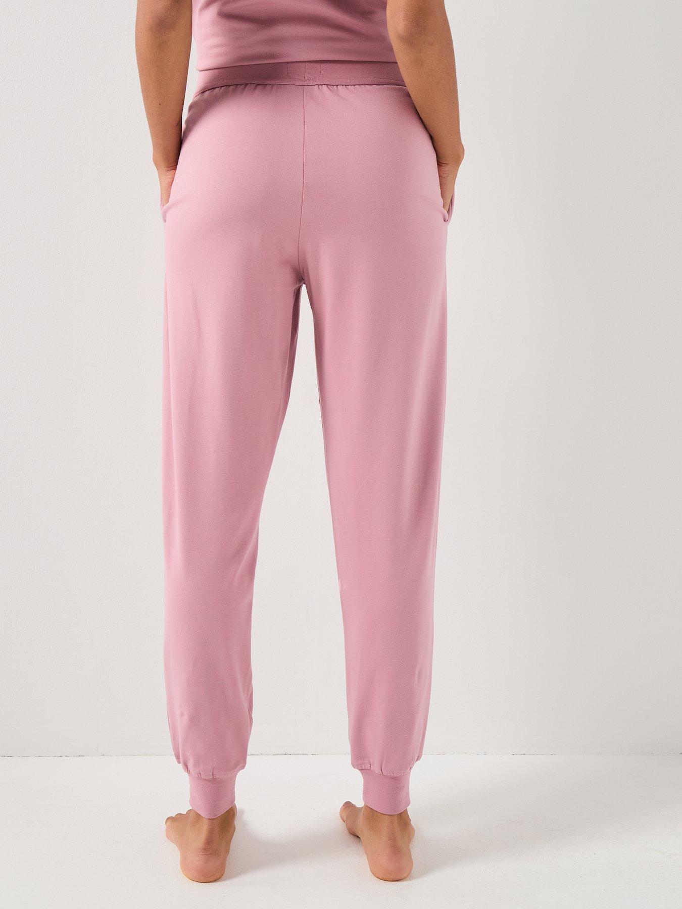 hugo-loungewear-pants-pinkstillFront