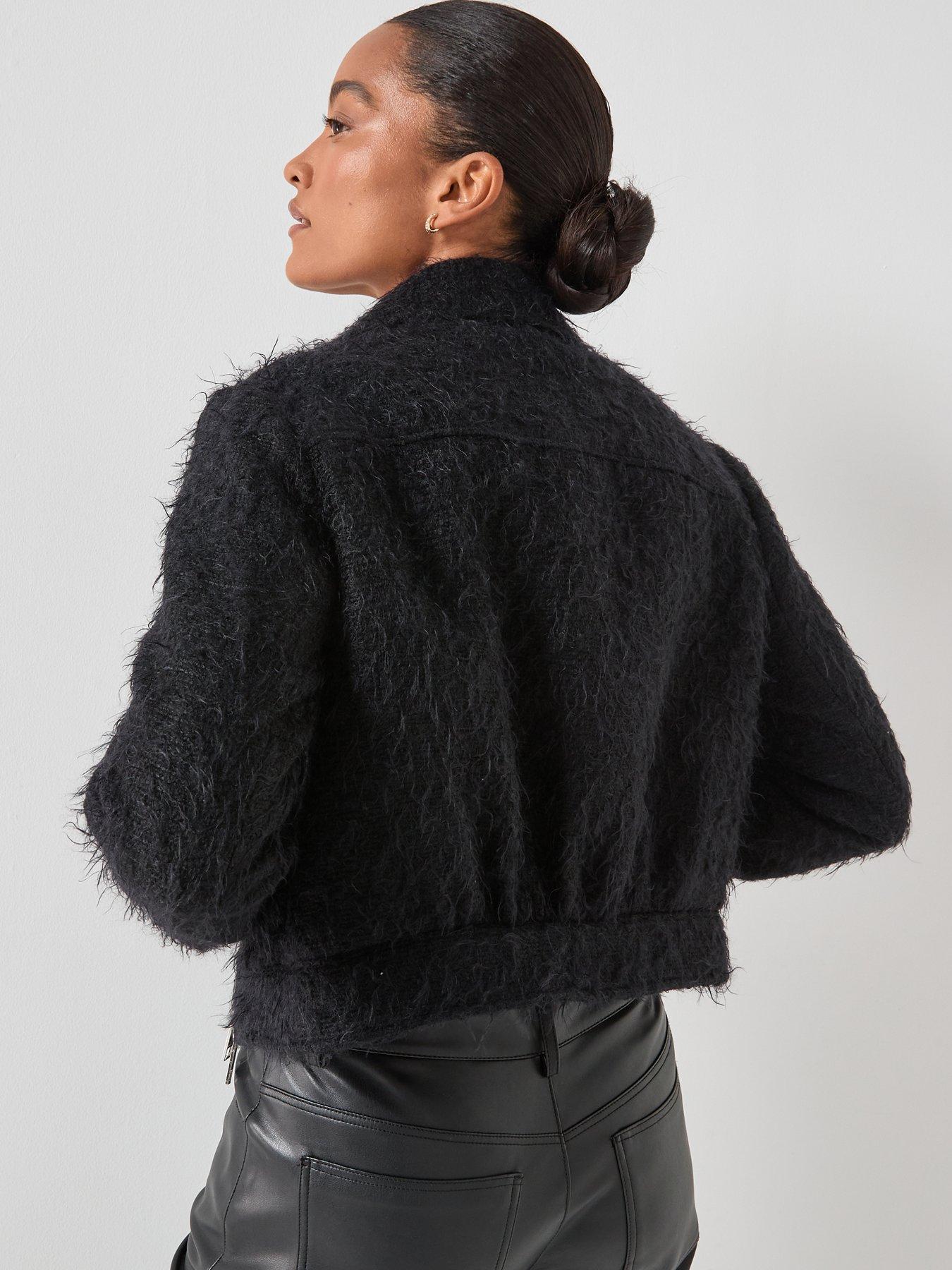 boss-jocalen-textured-jacket-blackstillFront