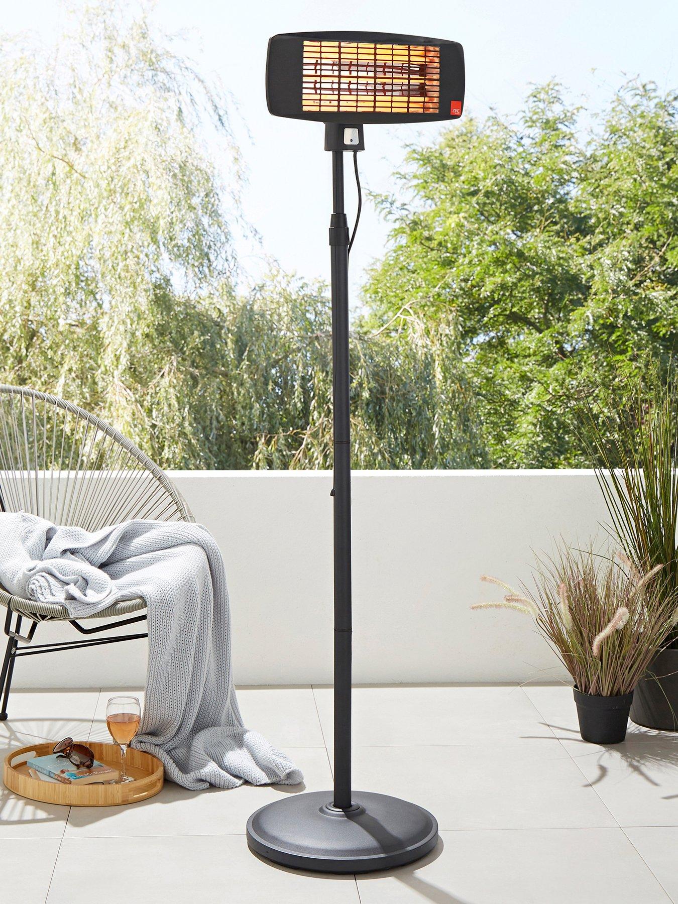 Image of Zinc Blaze Wall mount Patio Heater Variable Watt