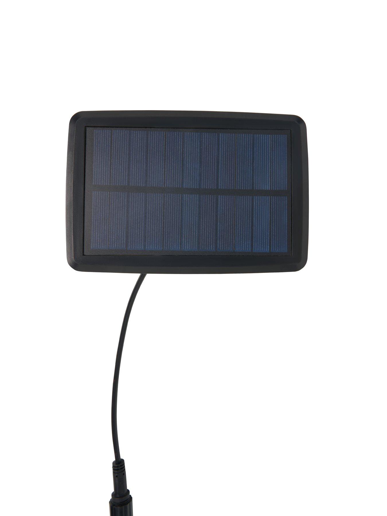 Image 5 of 6 of Zinc Wye IP44 Solar 10lt Festoon w 0.5w E27 Lamps Black - 10m overall length