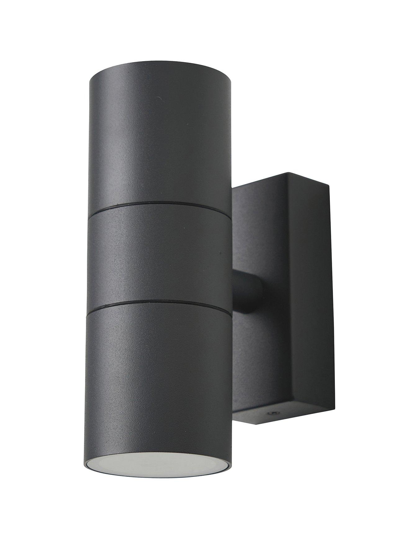 Image 2 of 6 of Zinc Leto IP65 2lt GU10 Wall light Anth