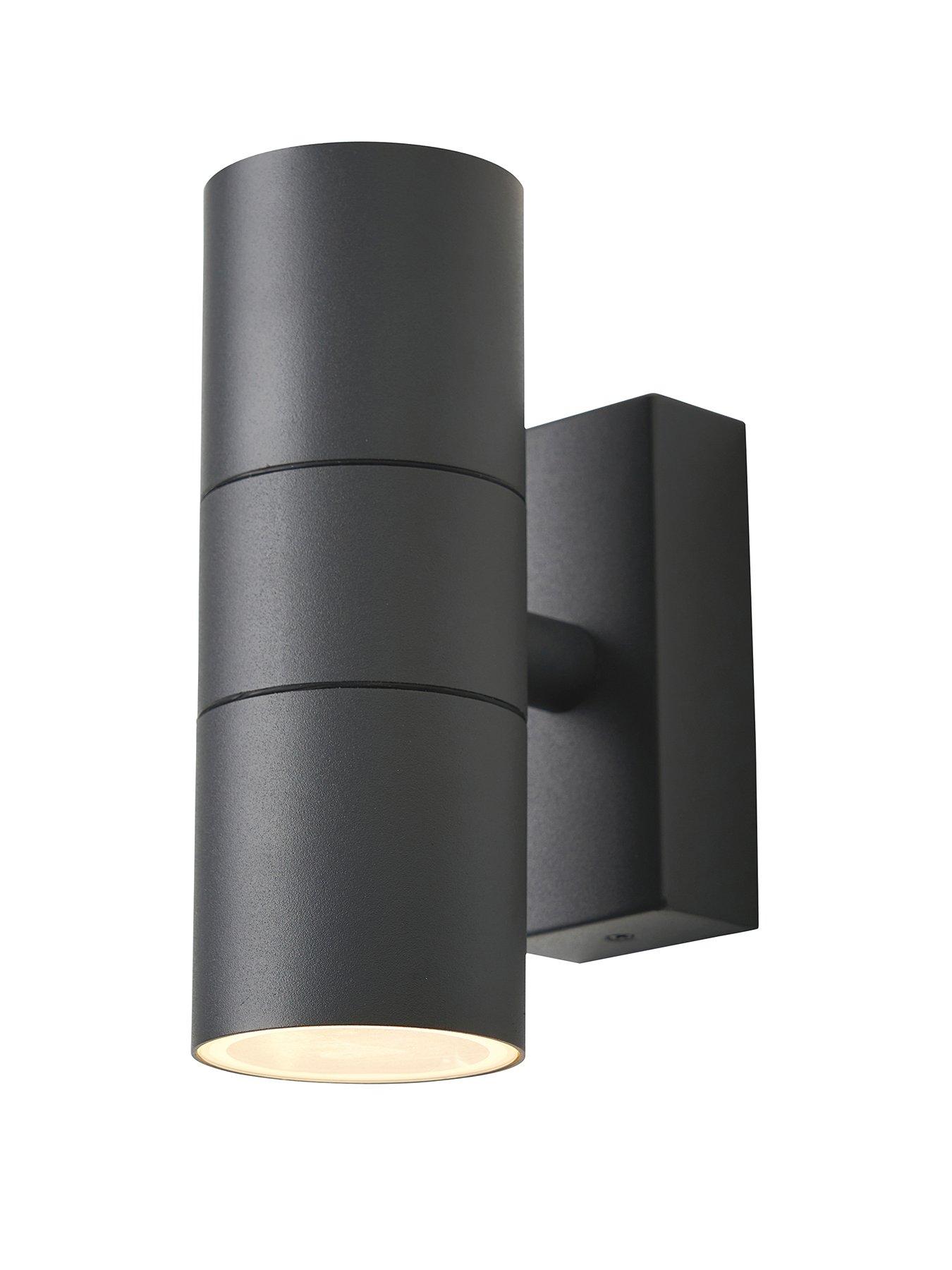 Image 3 of 6 of Zinc Leto IP65 2lt GU10 Wall light Anth