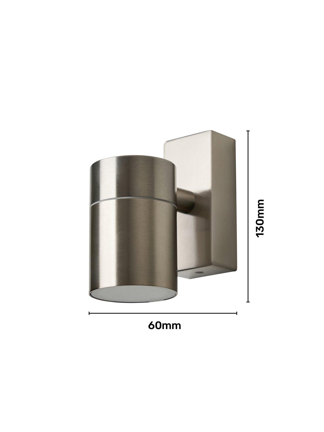 Image 7 of 7 of Zinc Leto IP65 2lt GU10 Wall Light w OR PIR SST