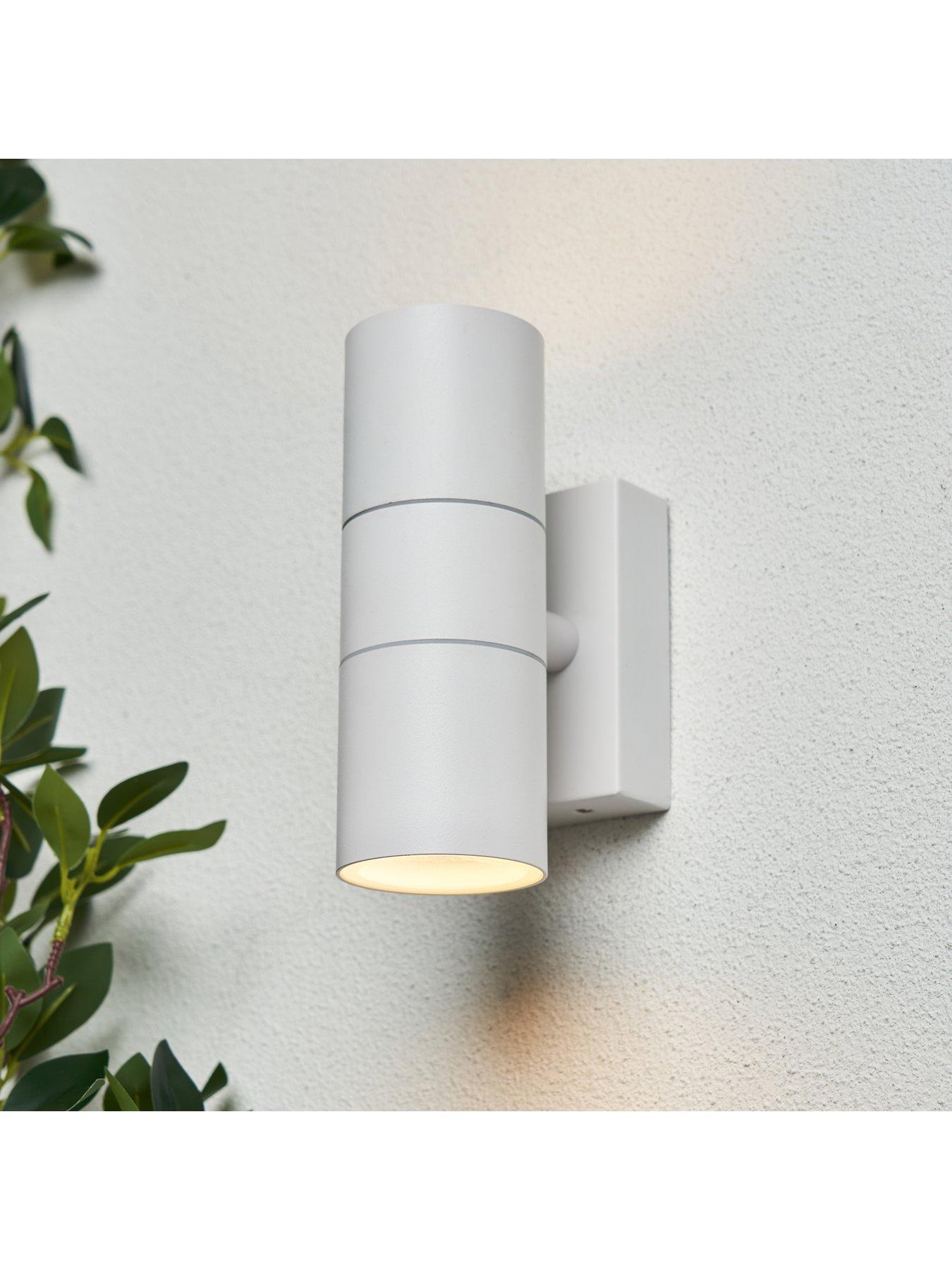 undefined Leto IP65 2lt GU10 Wall light White