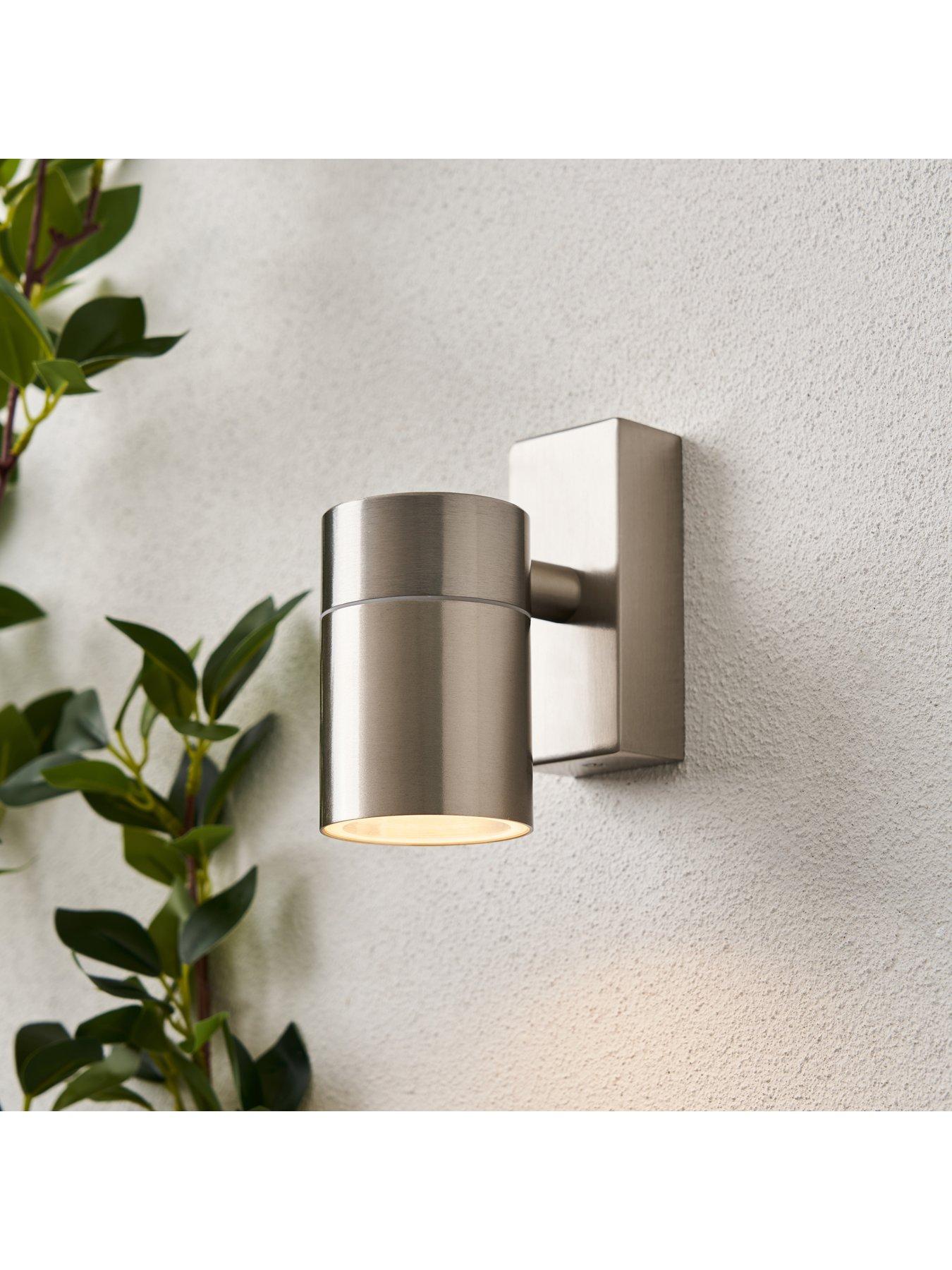 undefined Leto IP65 Fixed Up or Down GU10 Wall Light SST