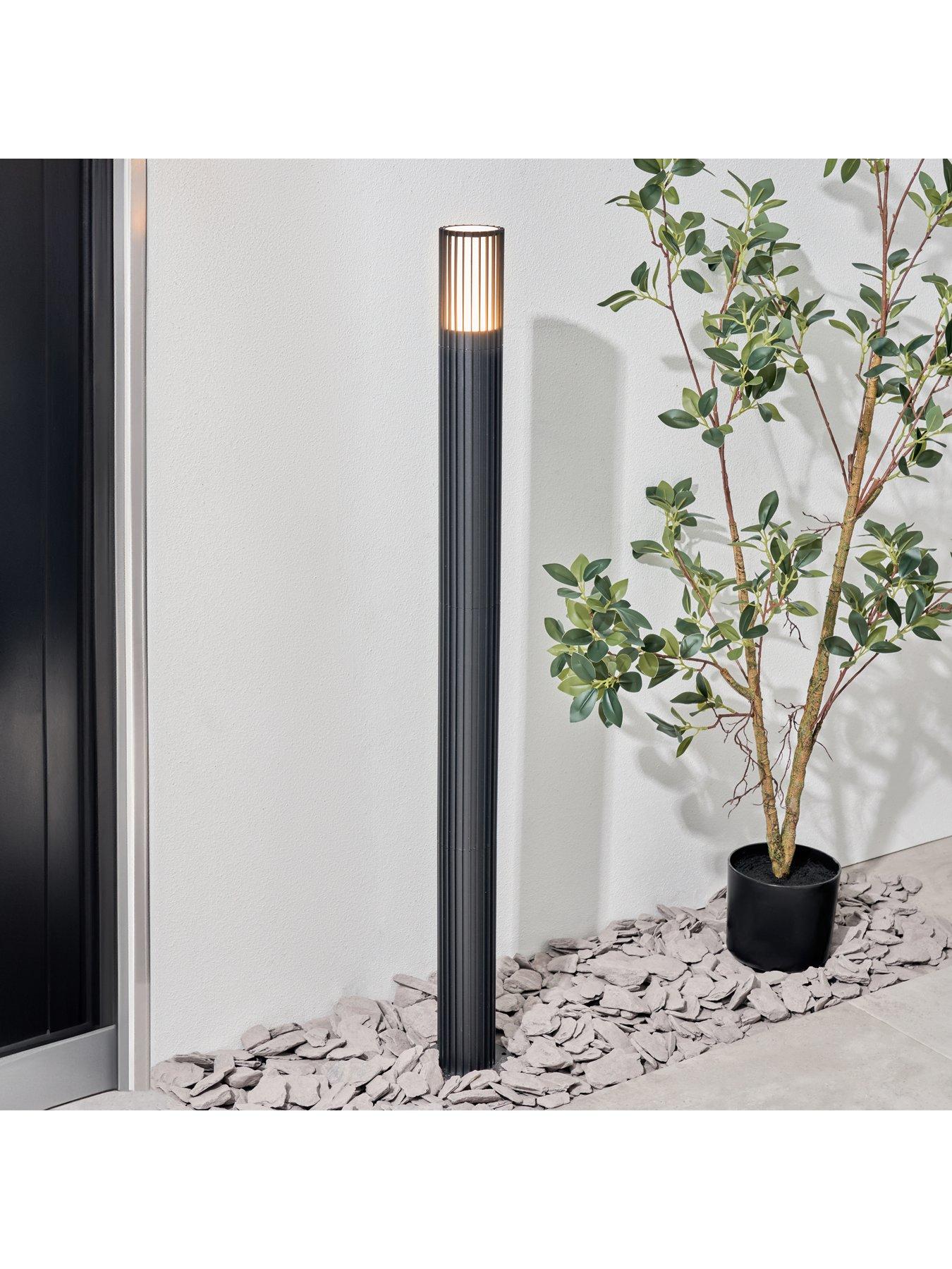undefined Muto 1 Light GU10 Adj Post Light IP44 Anthracite