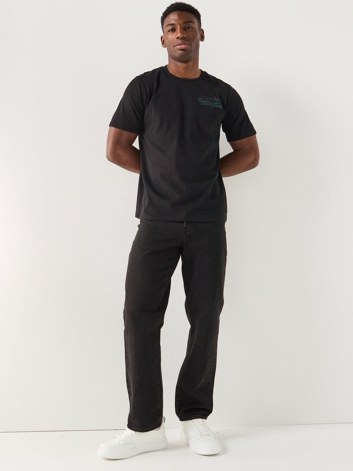 Image 3 of 5 of Alessandro Zavetti Arco Graphic Backprint T-Shirt - Black