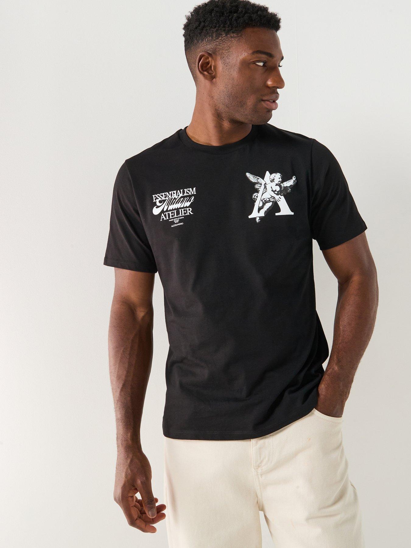 Alessandro Zavetti Alessandro Zavetti Putto Graphic Backprint T-shirt - Black