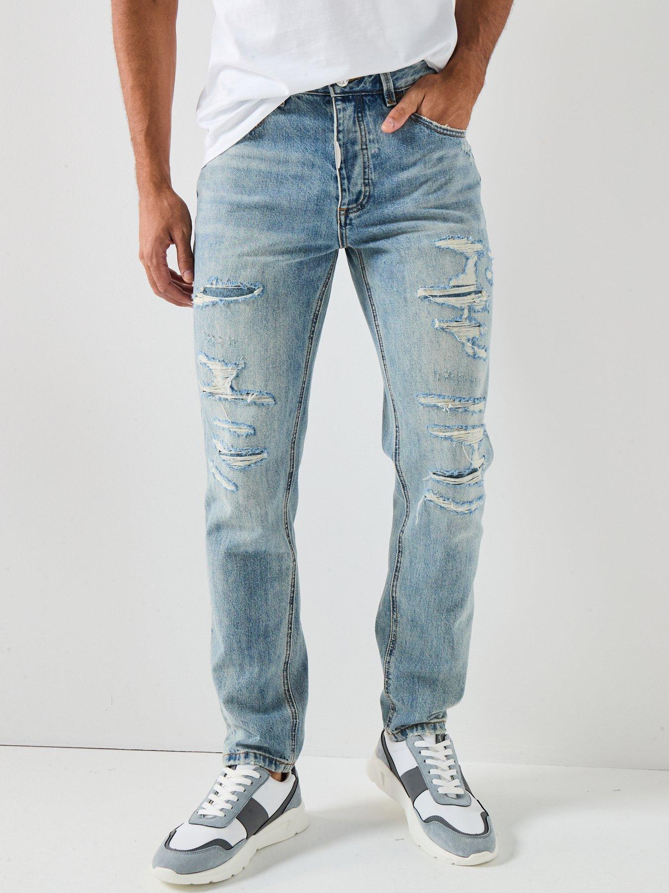 Alessandro Zavetti Spiaggia Loose Fit Jeans - Light Wash