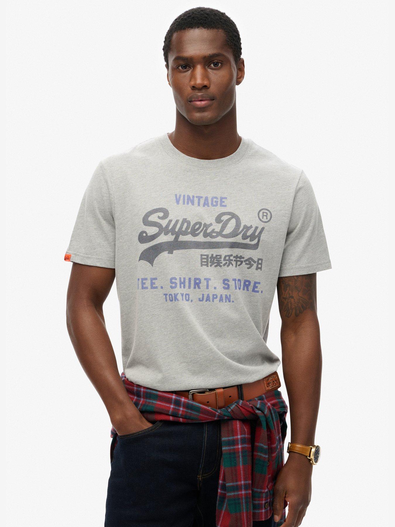 Superdry Vl Heritage Relaxed T-Shirt - Grey