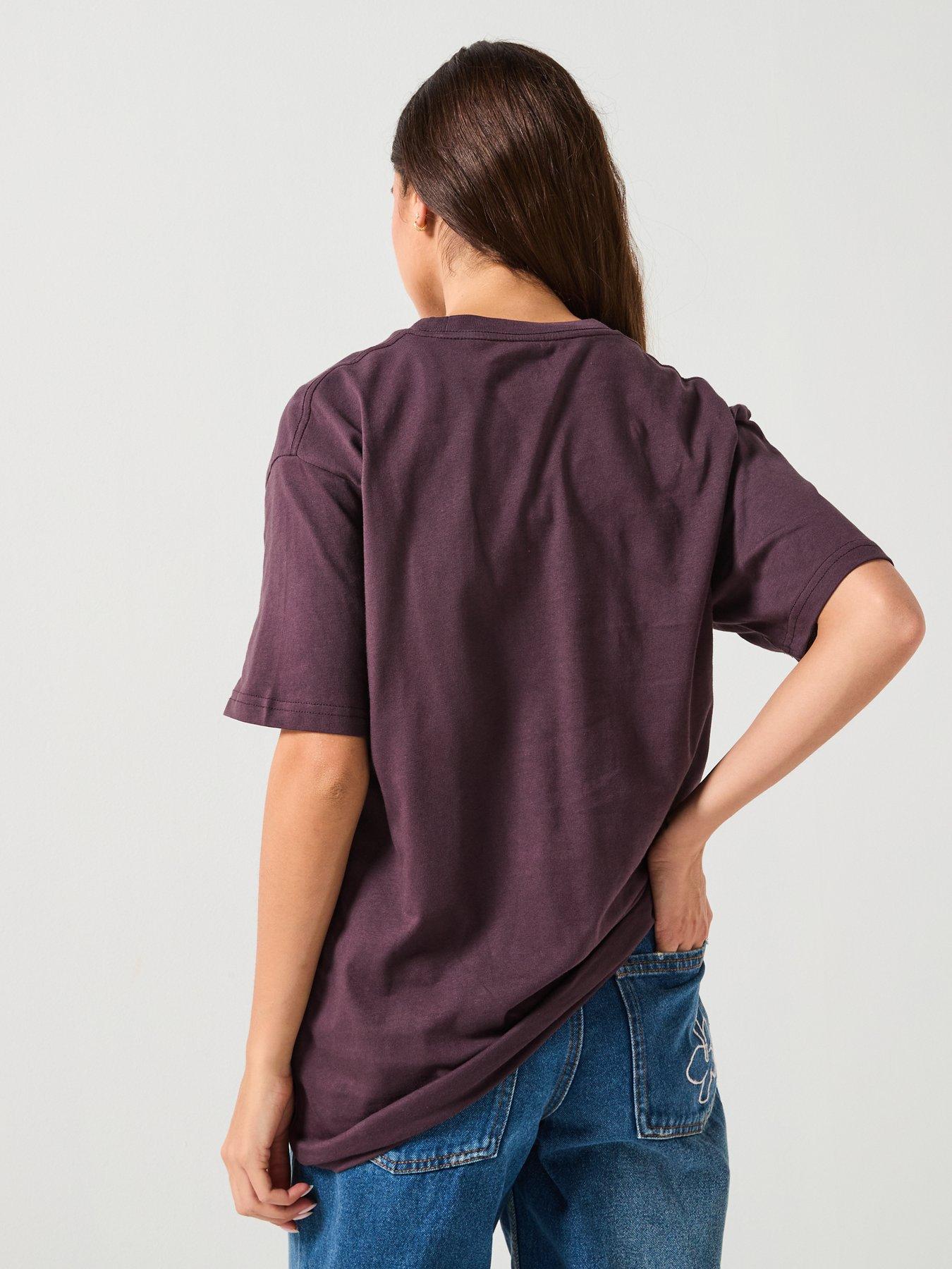 vans-womens-left-chest-logo-embroided-t-shirt-dark-greystillFront