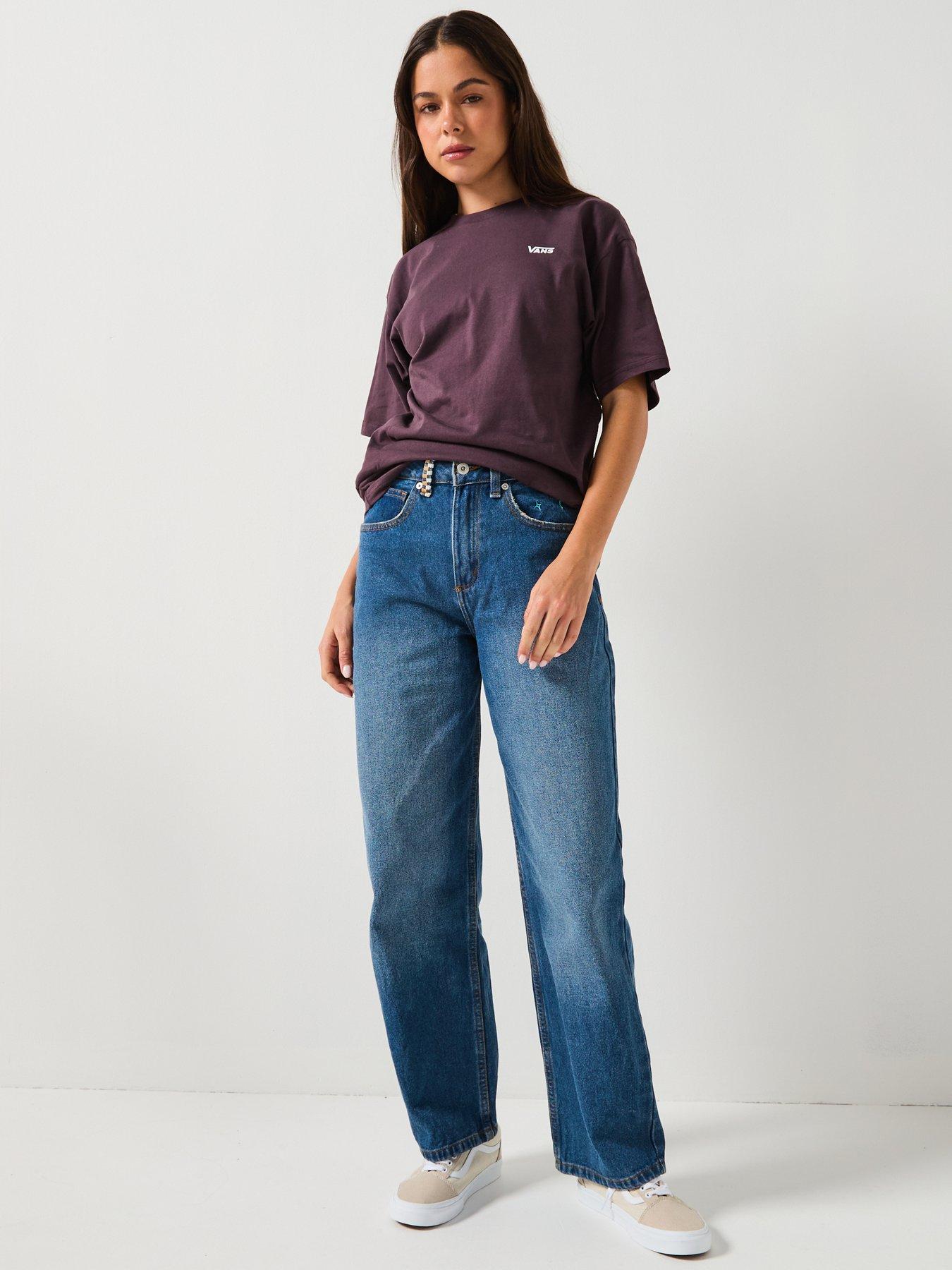 vans-womens-left-chest-logo-embroided-t-shirt-dark-greyback