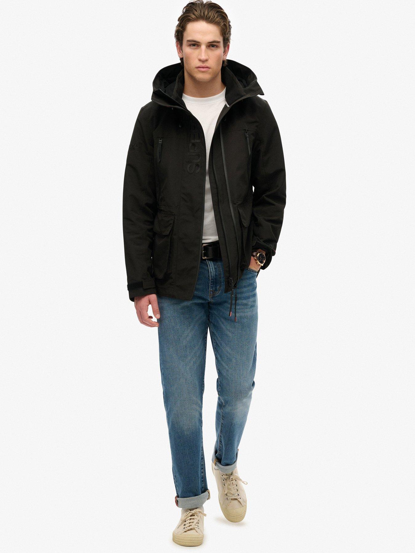 Image 2 of 5 of Superdry Hood Ultimate Embroidered Windbreaker Jacket - Black