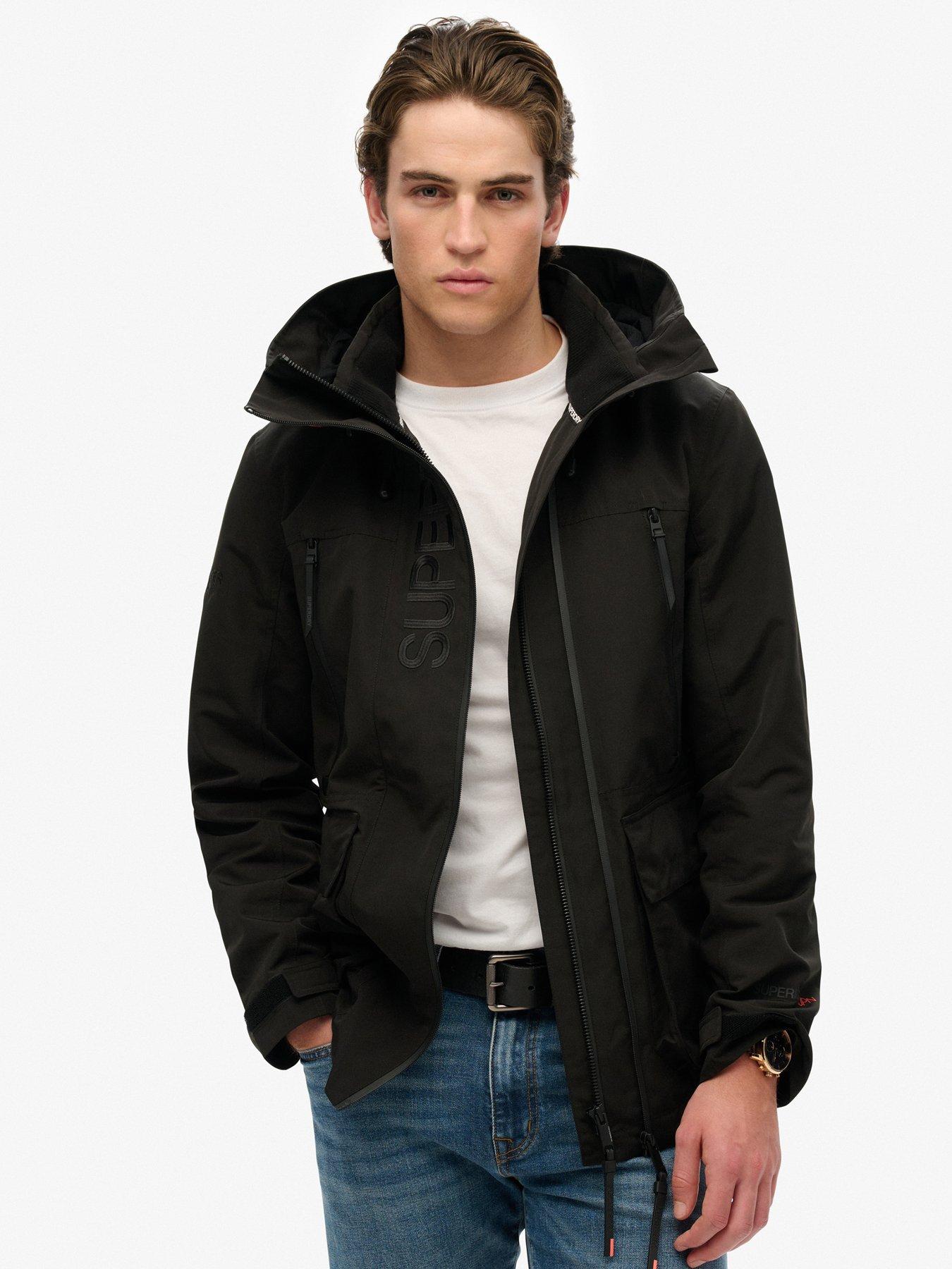 Image 3 of 5 of Superdry Hood Ultimate Embroidered Windbreaker Jacket - Black