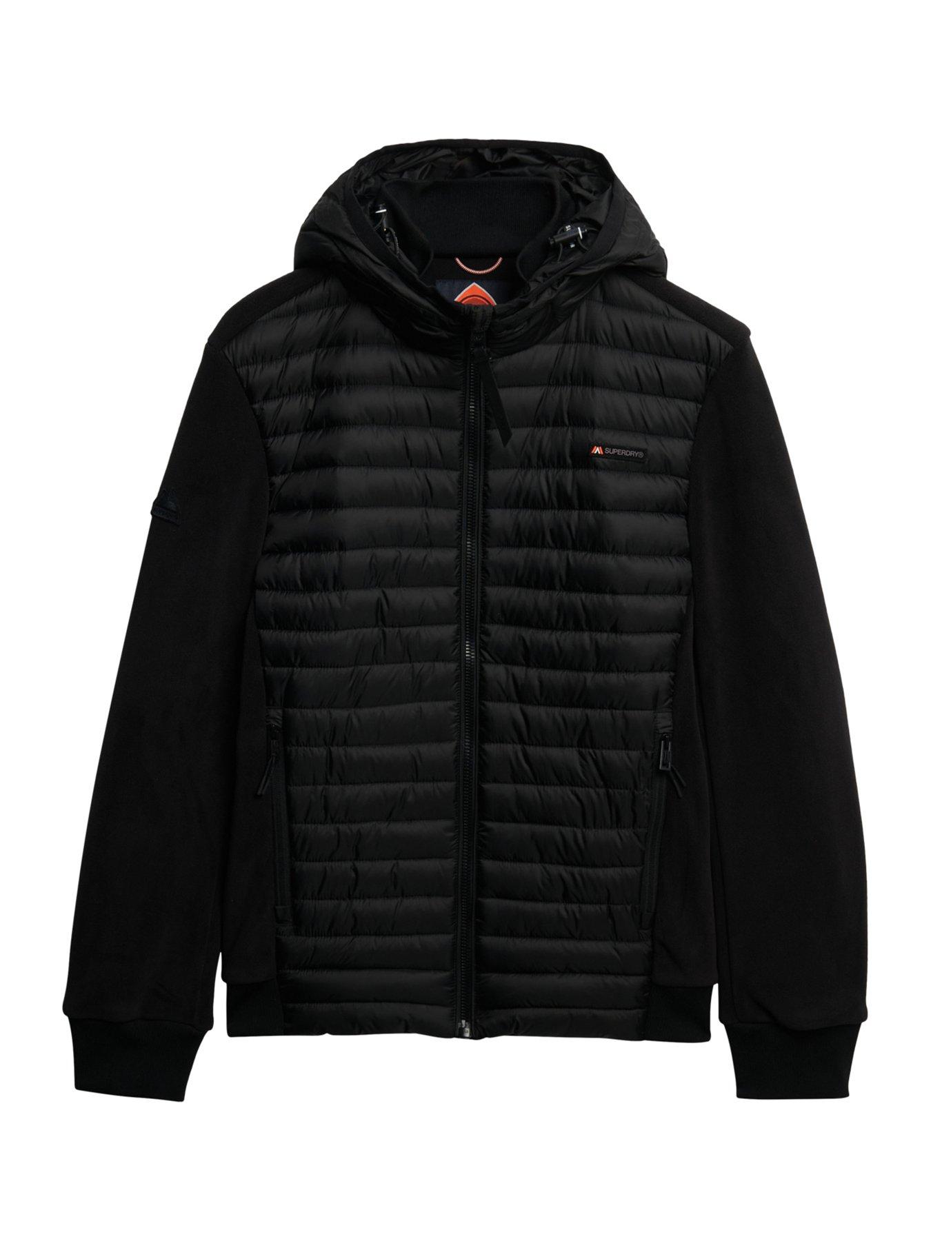 Superdry Hood Storm Fleece Hybrid Jacket Black Very Ireland
