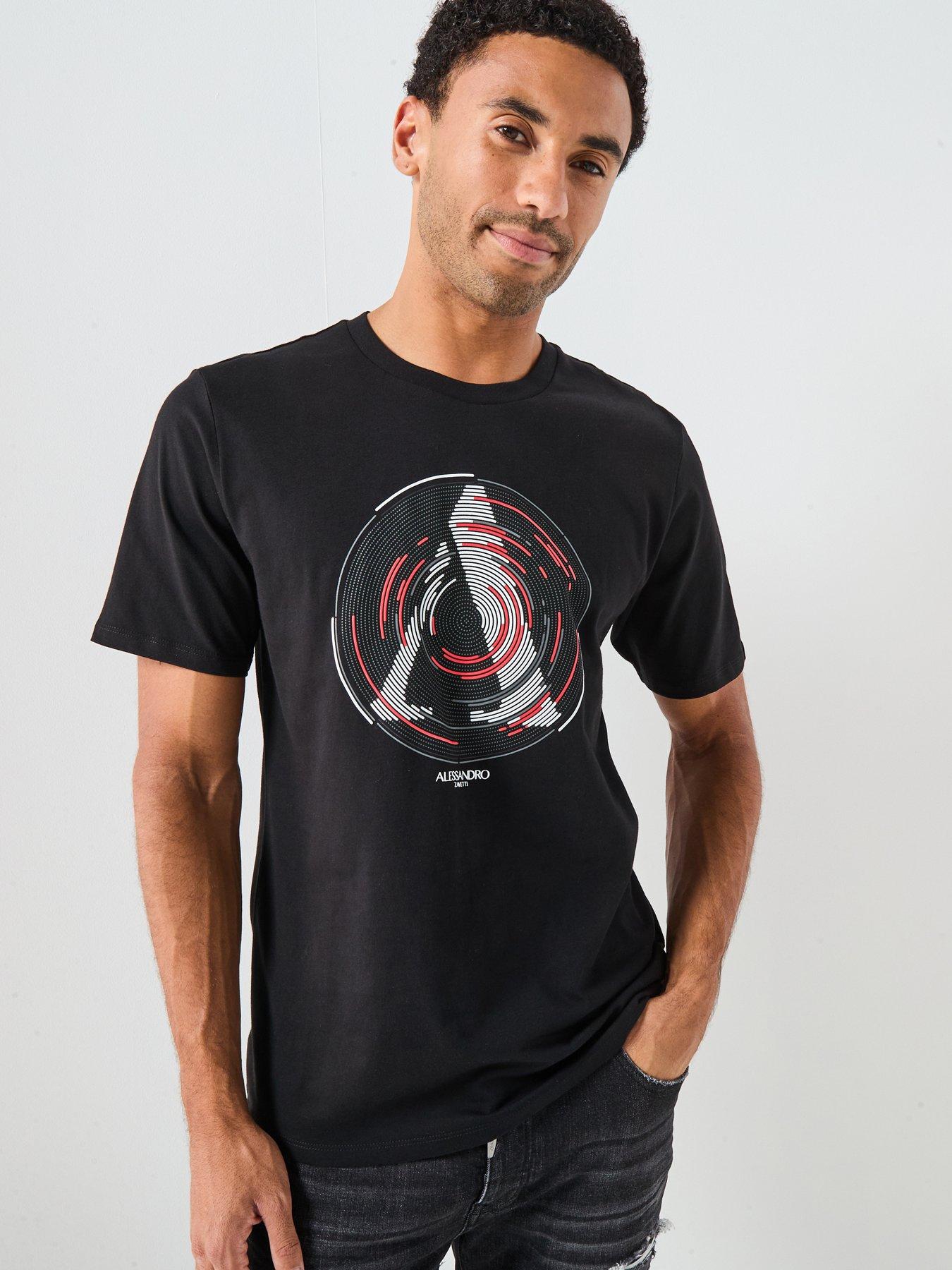 Image 1 of 4 of Alessandro Zavetti Centro Short Sleeve T-Shirt - Black