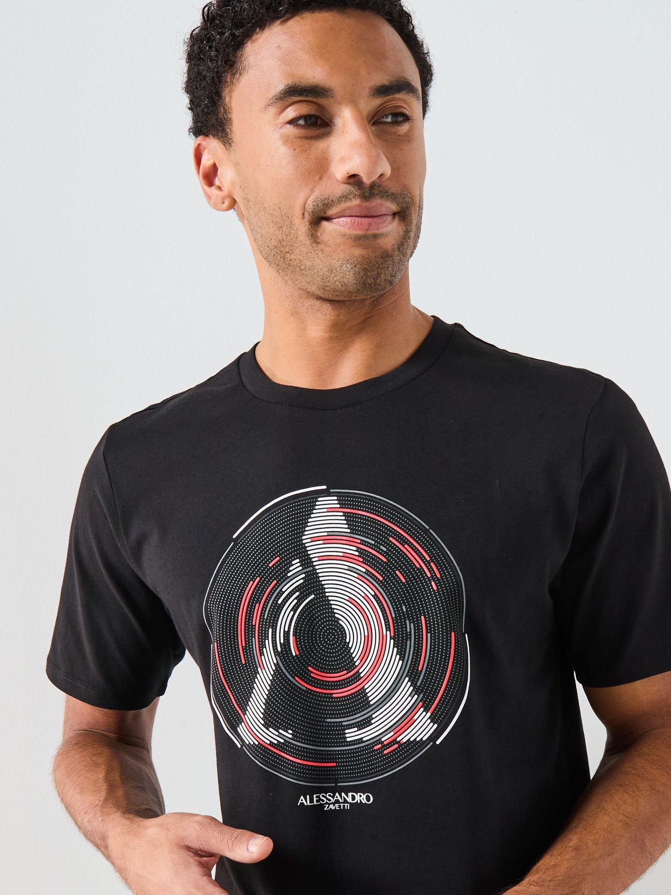 Image 4 of 4 of Alessandro Zavetti Centro Short Sleeve T-Shirt - Black
