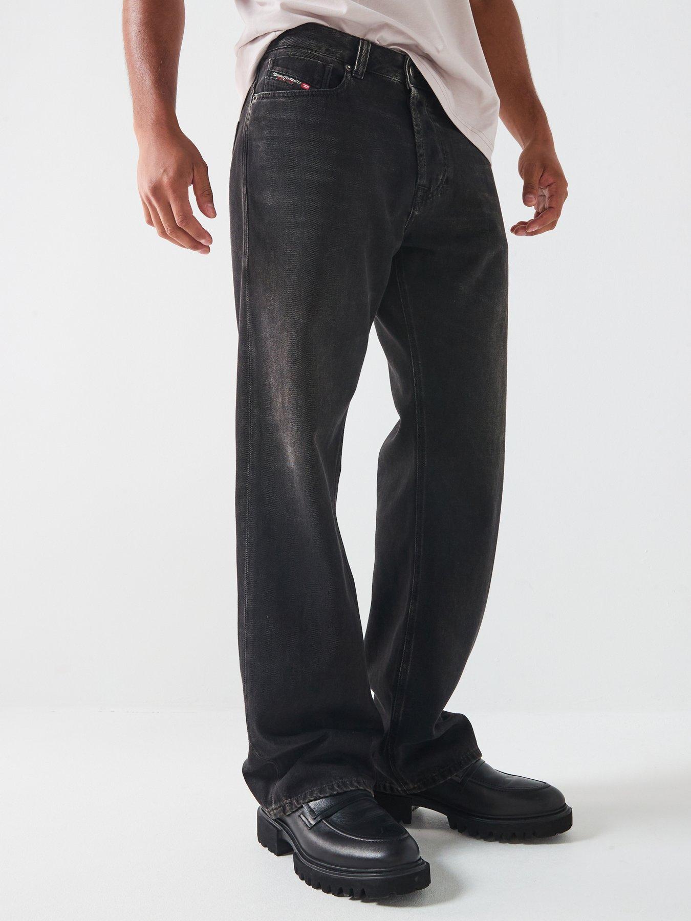 Diesel D-Eeper Relaxed Straight Fit Jeans - Dark Grey