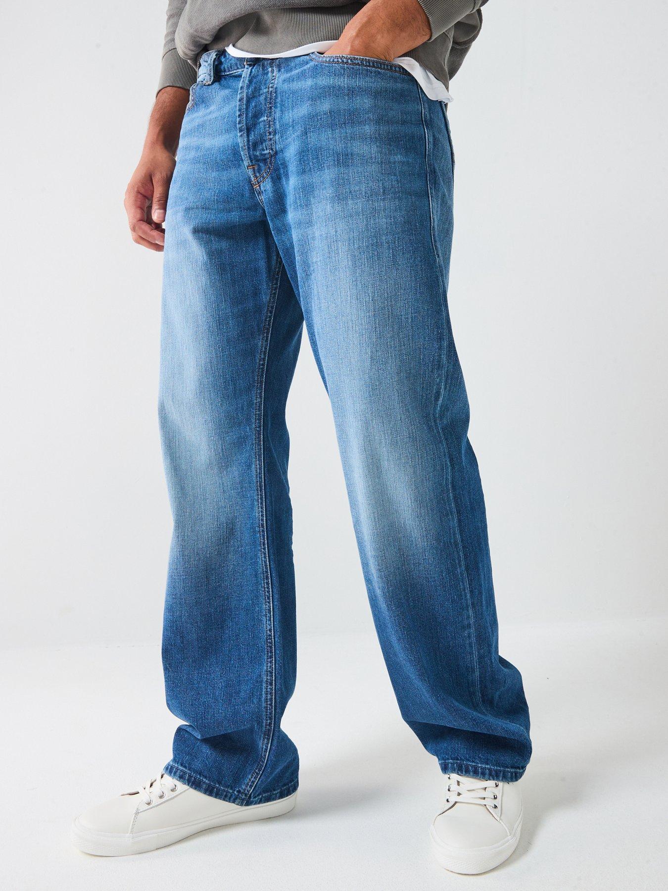 Diesel D-Eeper Relaxed Straight Fit Jeans - Blue