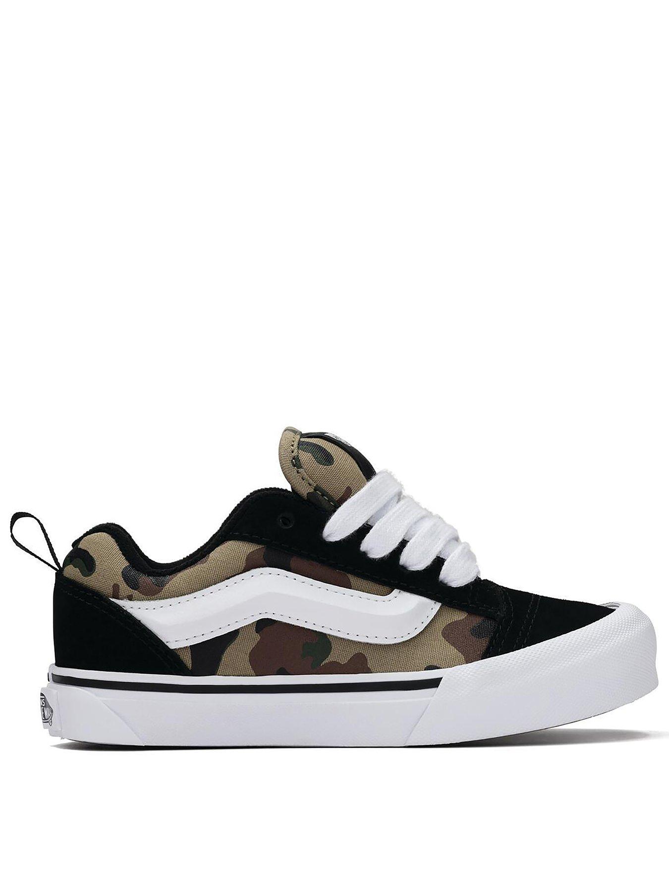 Image 1 of 2 of Vans Kids Knu Skool Trainers - Green