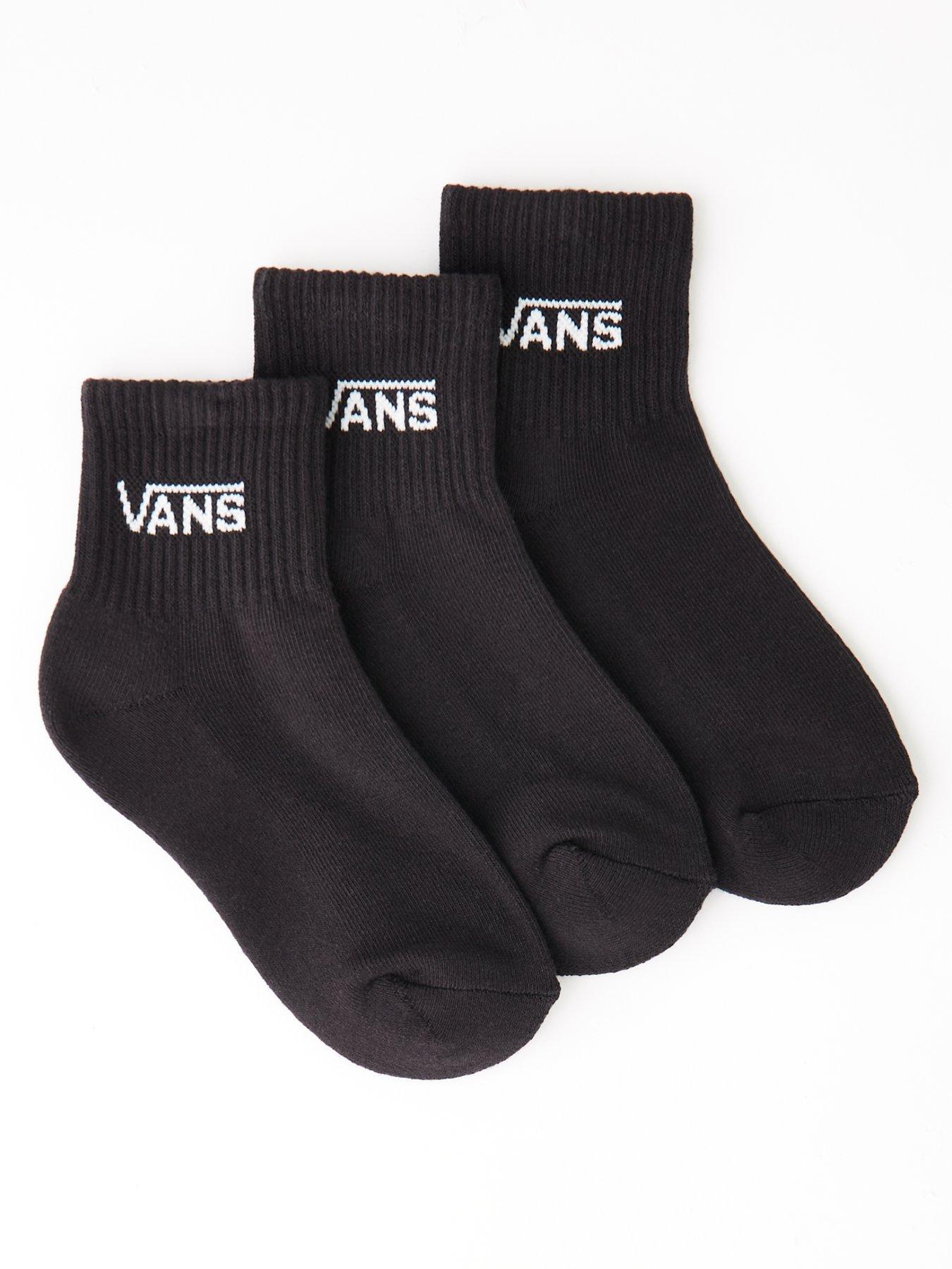Image 1 of 4 of Vans Junior Classic Half Crew - Black