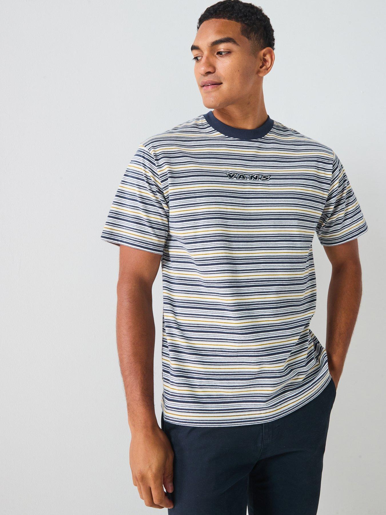 Vans Mens Cameron Stripe Short Sleeve Knit T-Shirt - Multi