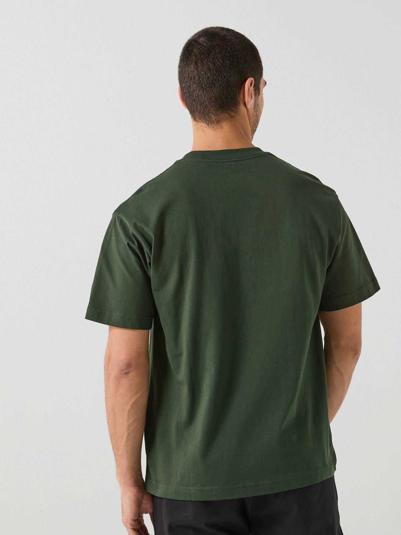 Image 2 of 5 of Vans Mens Oversized Short Sleeve T-Shirt - Khaki Green