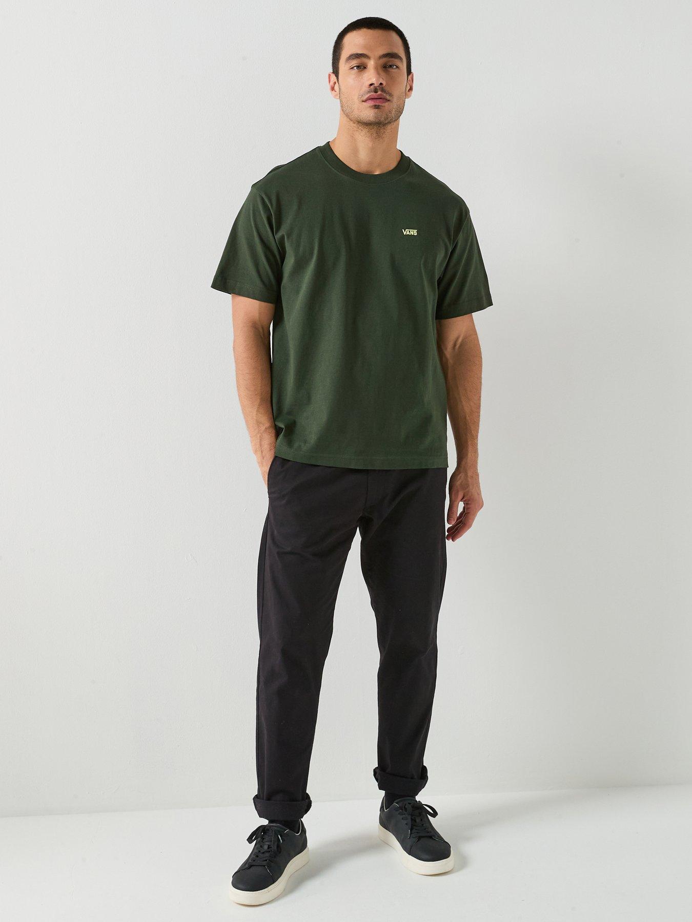 Image 3 of 5 of Vans Mens Oversized Short Sleeve T-Shirt - Khaki Green