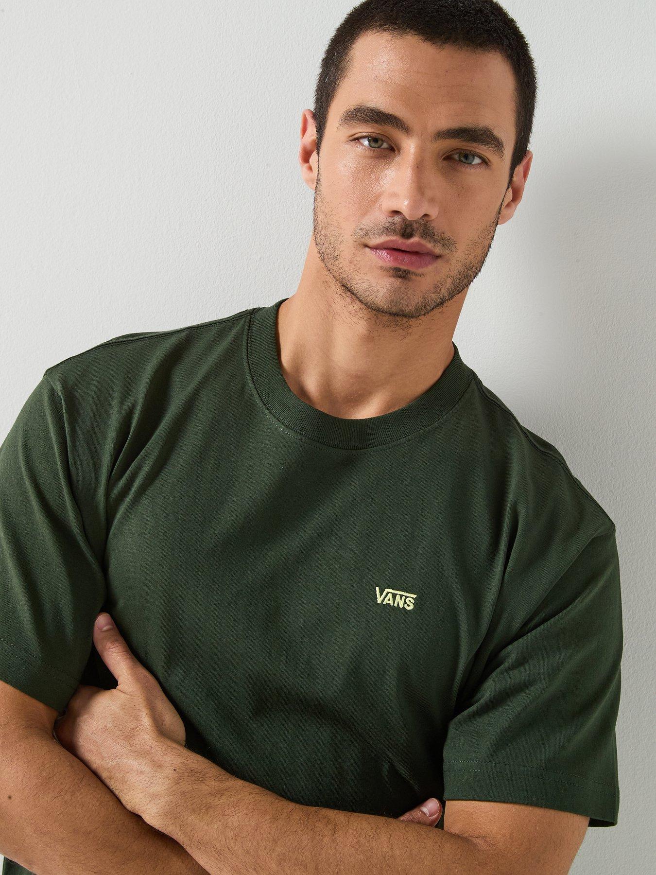 Image 4 of 5 of Vans Mens Oversized Short Sleeve T-Shirt - Khaki Green