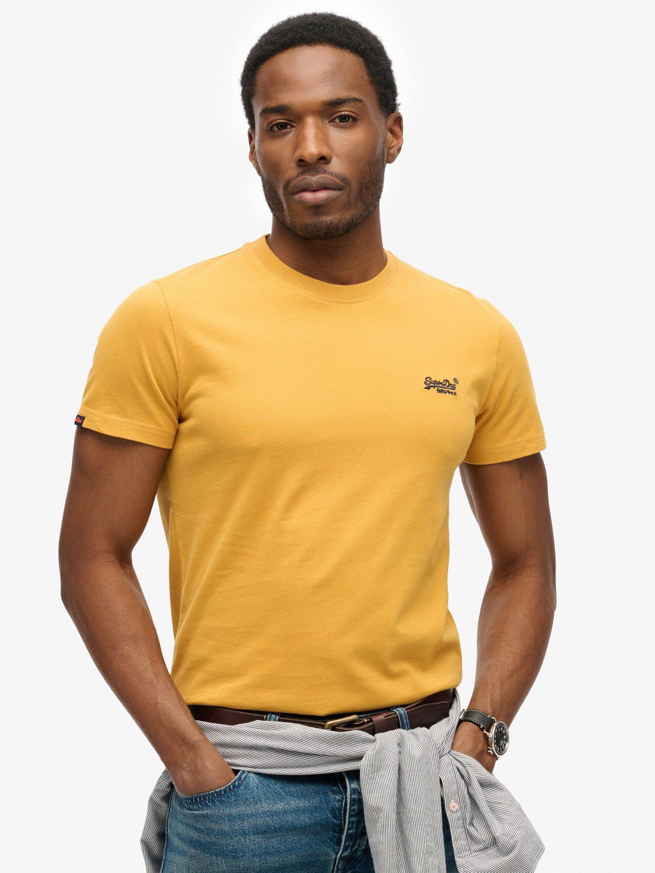 Superdry Essential Logo Embroidered T-Shirt - Yellow