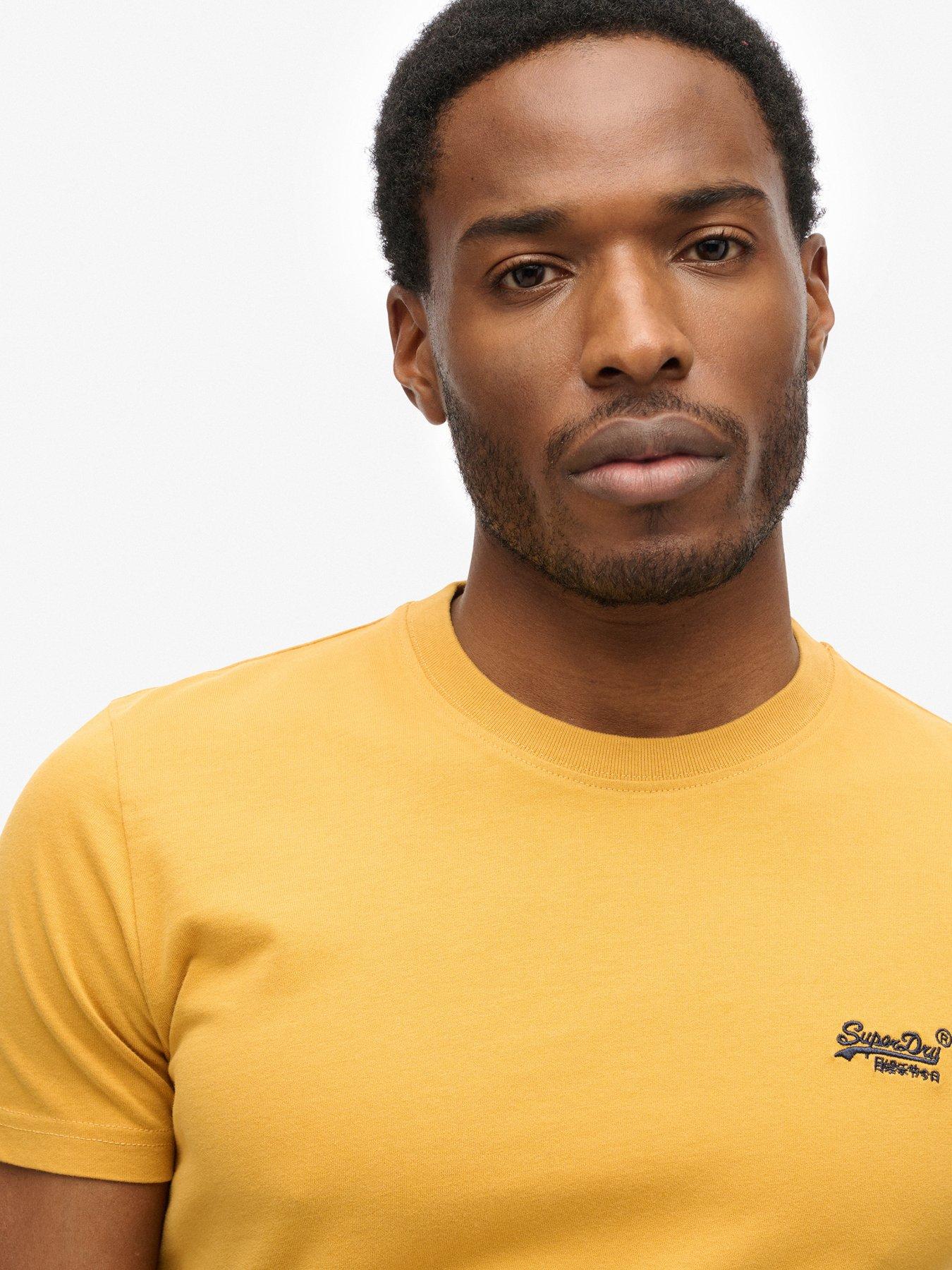 Image 3 of 3 of Superdry Essential Logo Embroidered T-Shirt - Yellow