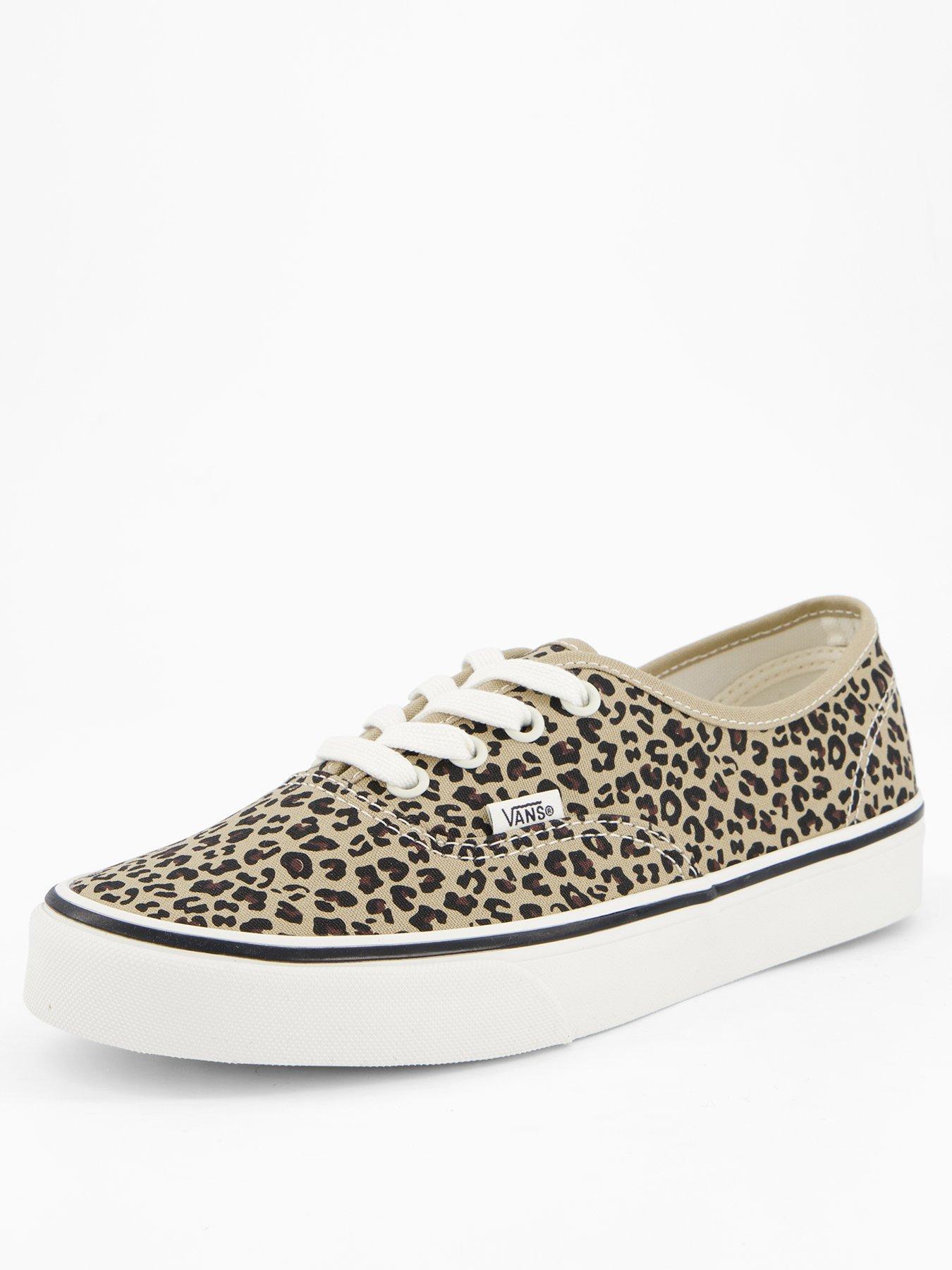 Image 2 of 7 of Vans Womens Authentic Canvas Shoes&nbsp;- Leopard Print