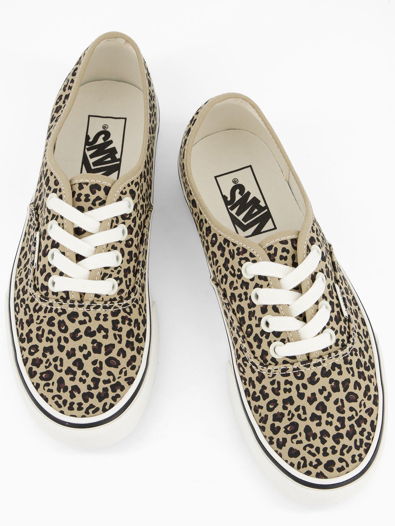 Image 3 of 7 of Vans Womens Authentic Canvas Shoes&nbsp;- Leopard Print