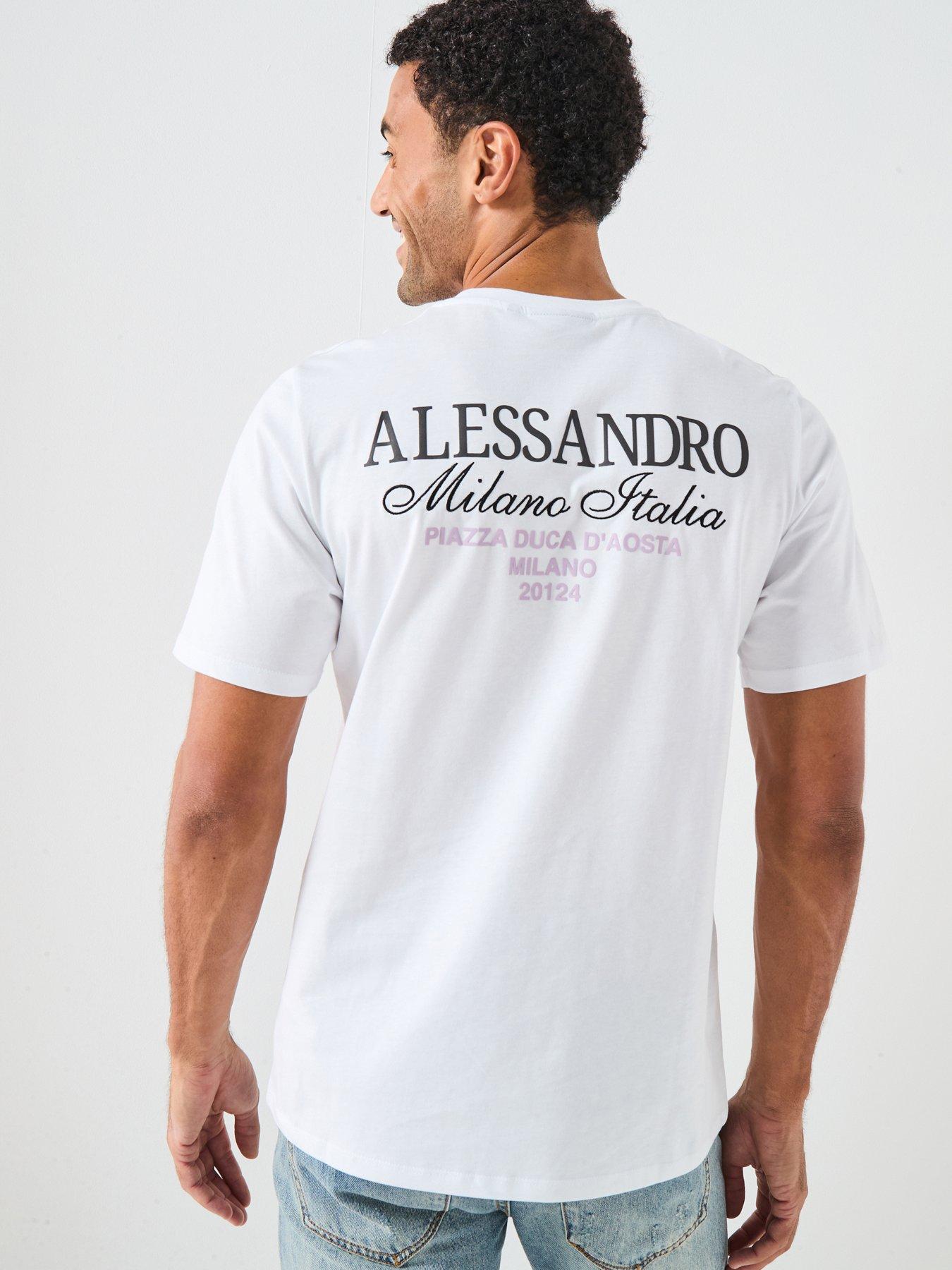 Alessandro Zavetti Montanelli Graphic Back Print T-Shirt - White