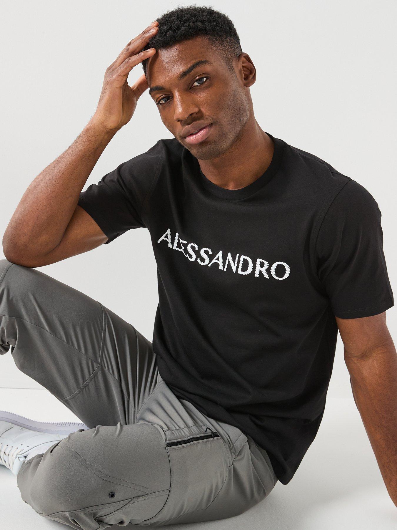 Image 5 of 6 of Alessandro Zavetti Calcio Graphic T-Shirt - Black