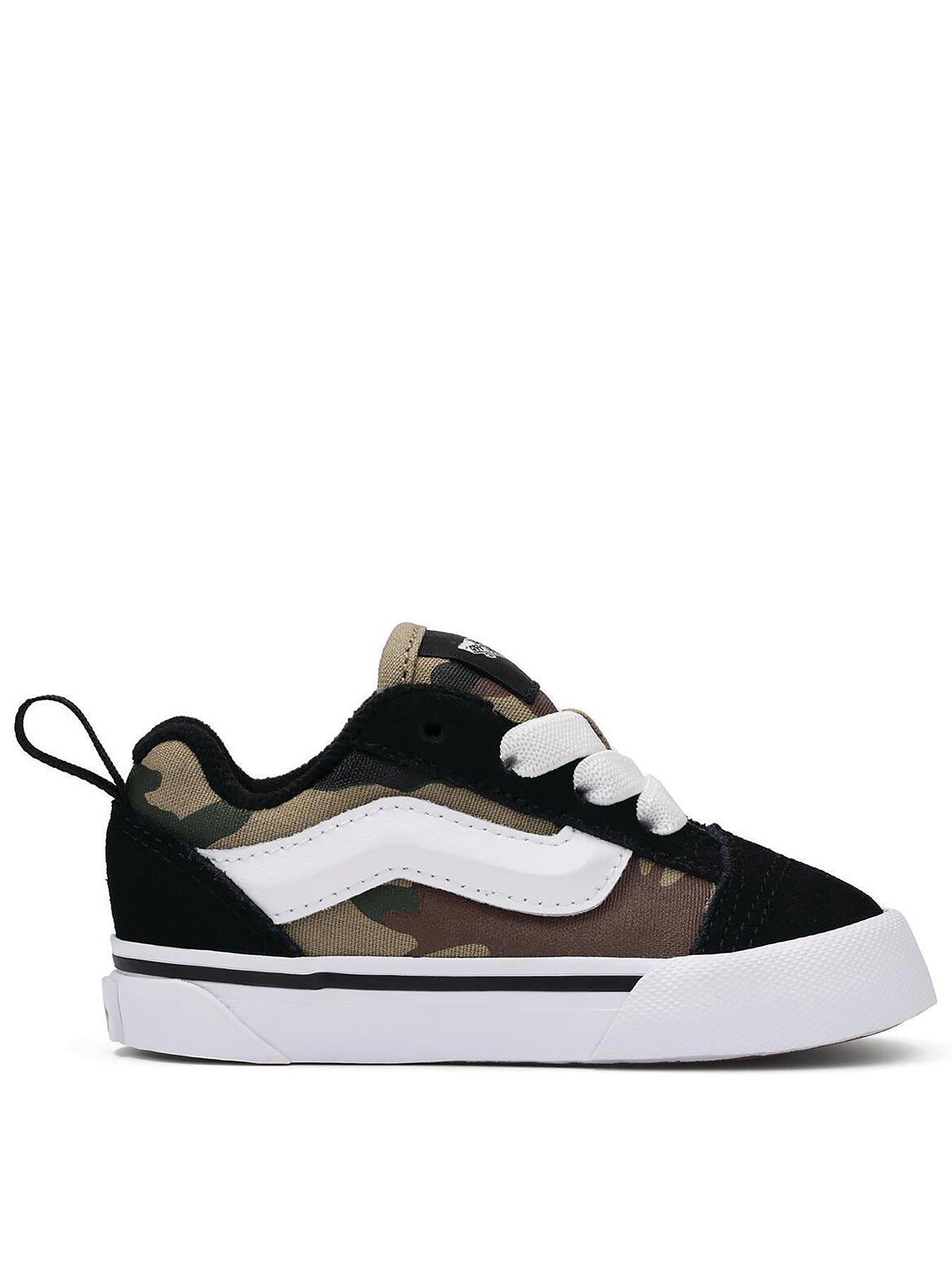 Image 1 of 2 of Vans Toddler Knu Skool Elastic Lace Trainers - Green