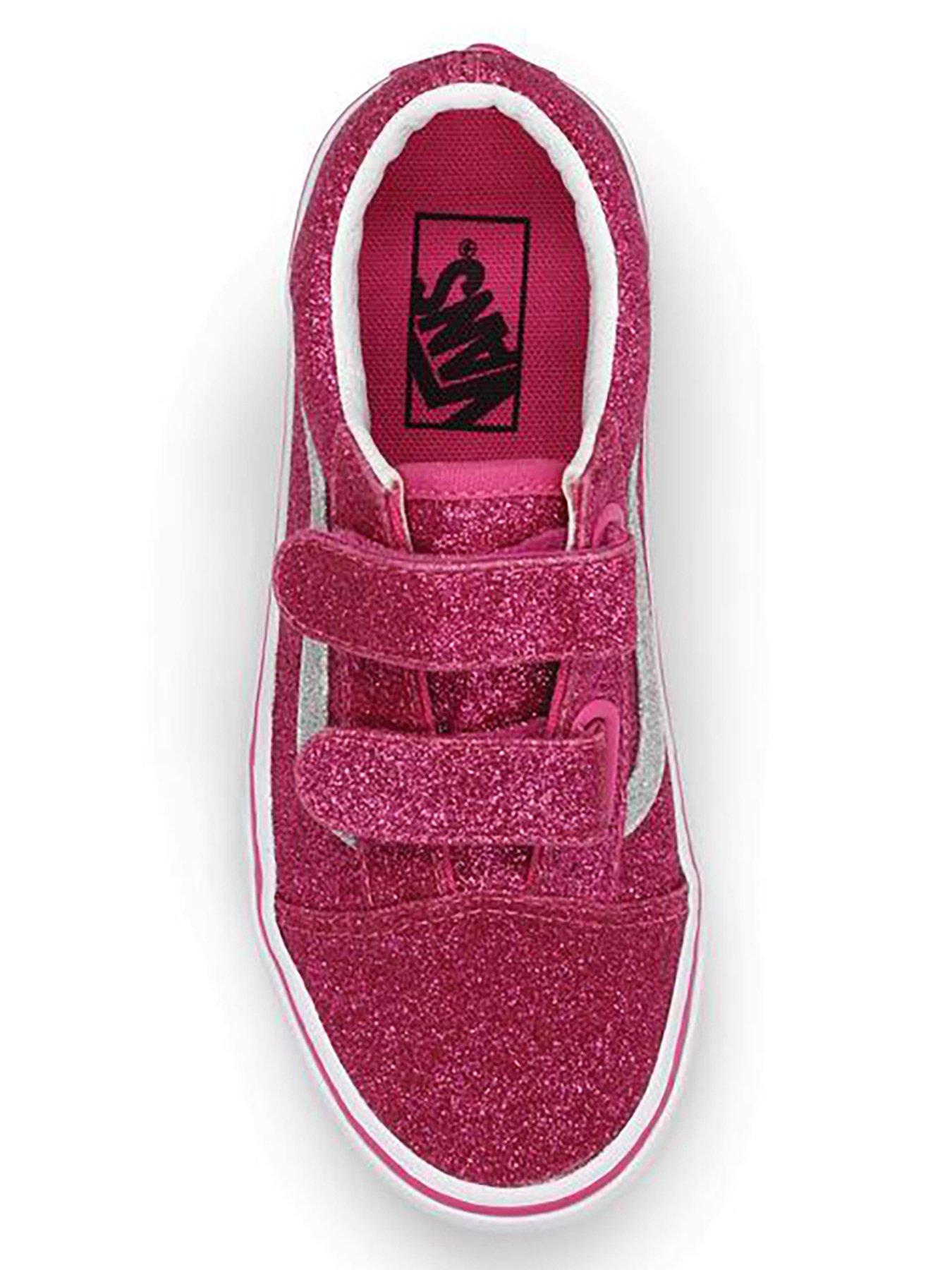 Image 2 of 2 of Vans Kids Old Skool Velcro Trainers - Pink