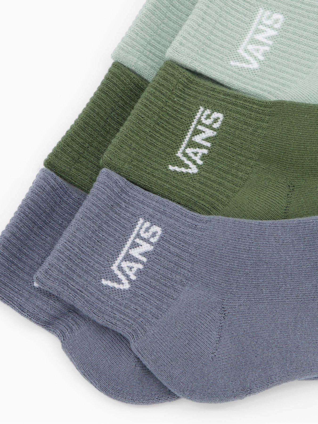 Image 3 of 4 of Vans Junior Classic Half Crew Socks - Grey/Green