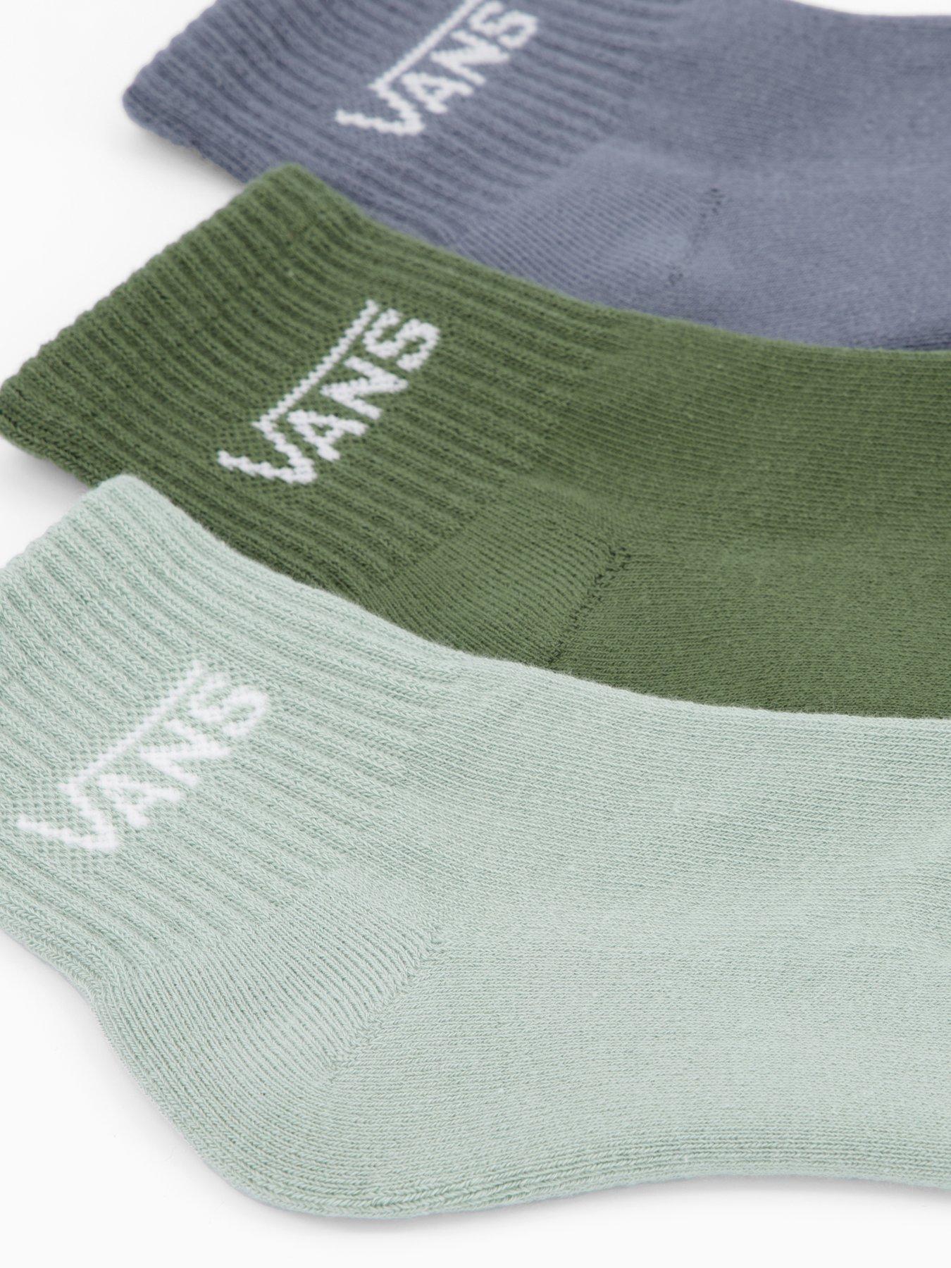 Image 4 of 4 of Vans Junior Classic Half Crew Socks - Grey/Green