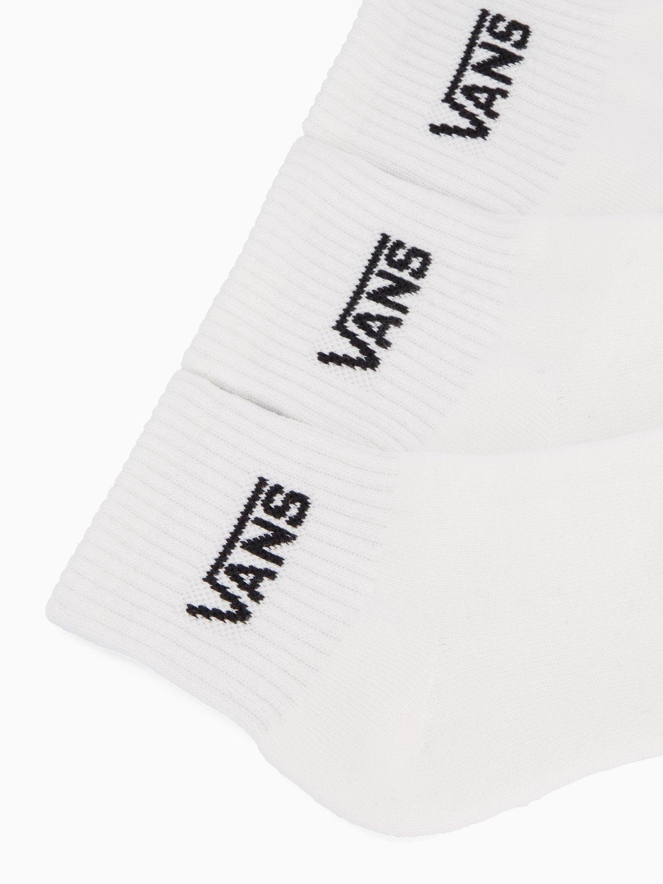 Image 3 of 3 of Vans Junior Classic Half Crew Socks - White