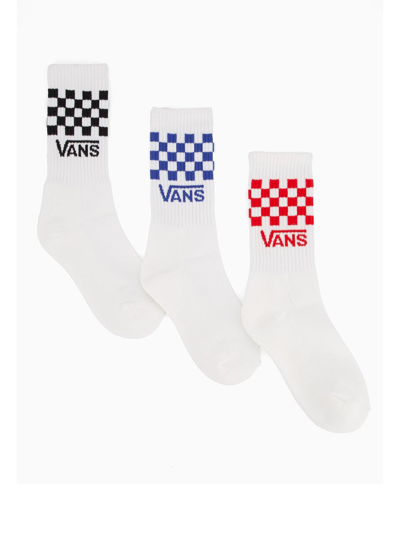 vans-junior-classic-check-crew-socks-white