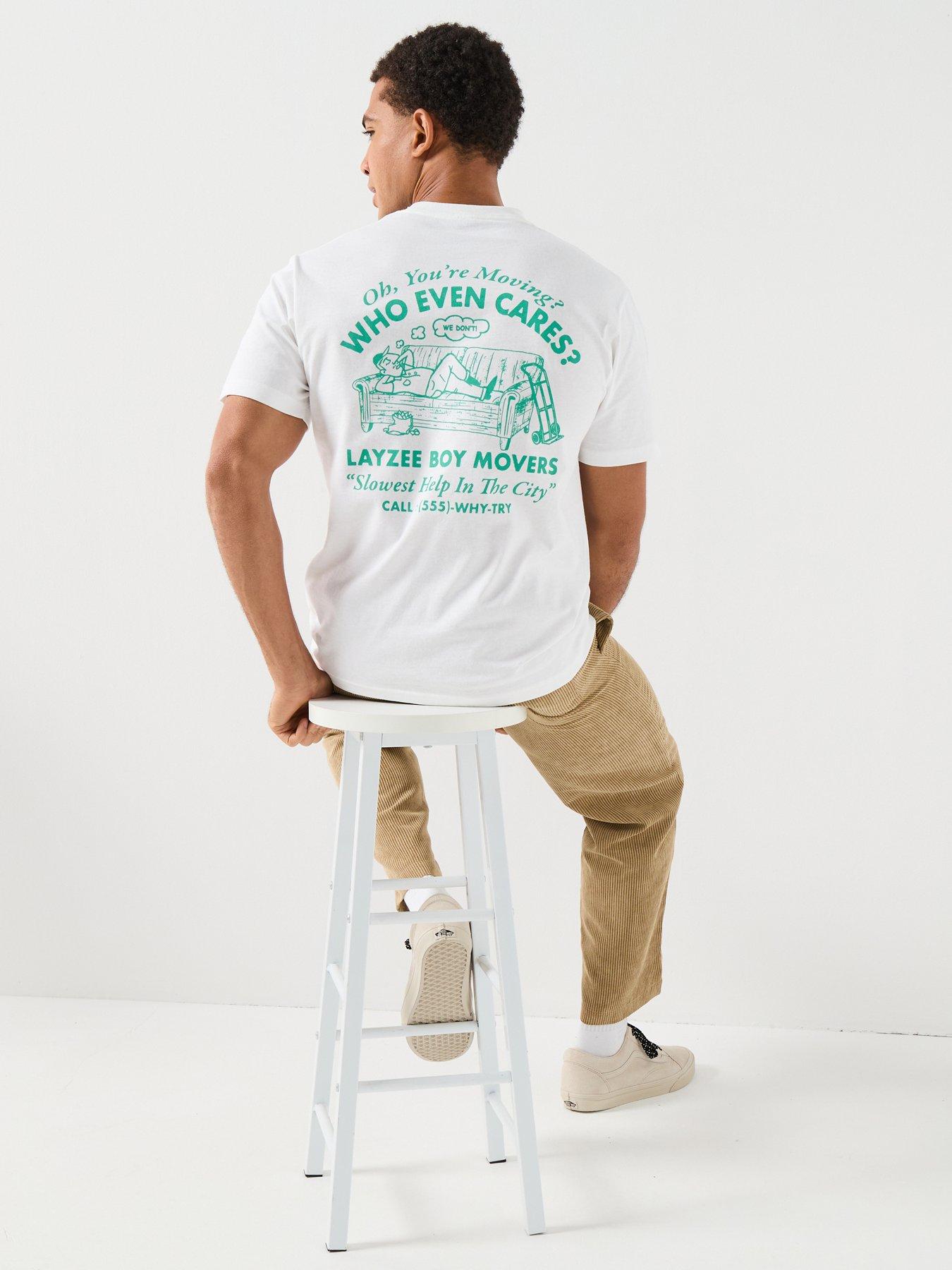 Image 1 of 6 of Vans Mens Moving Co Short Sleeve T-Shirt - White