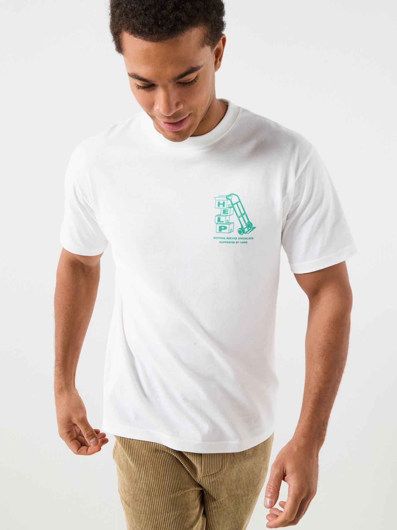 Image 6 of 6 of Vans Mens Moving Co Short Sleeve T-Shirt - White