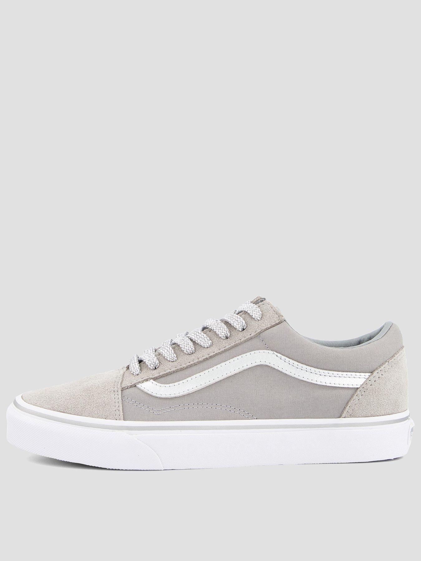 vans-unisex-old-skool-trainers-metallic-pop-grey