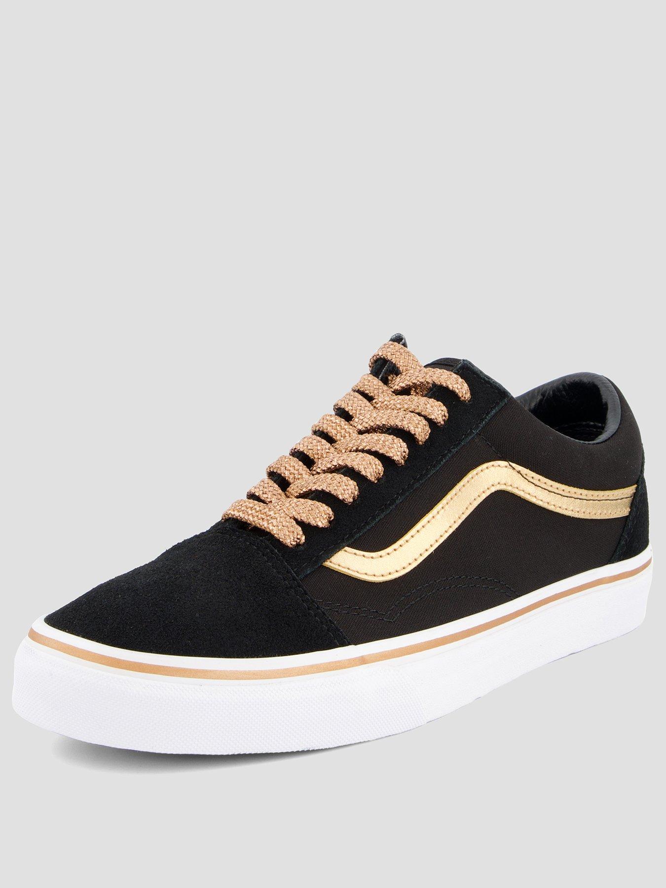 Image 2 of 7 of Vans Unisex Old Skool Trainers - Metallic Pop Black