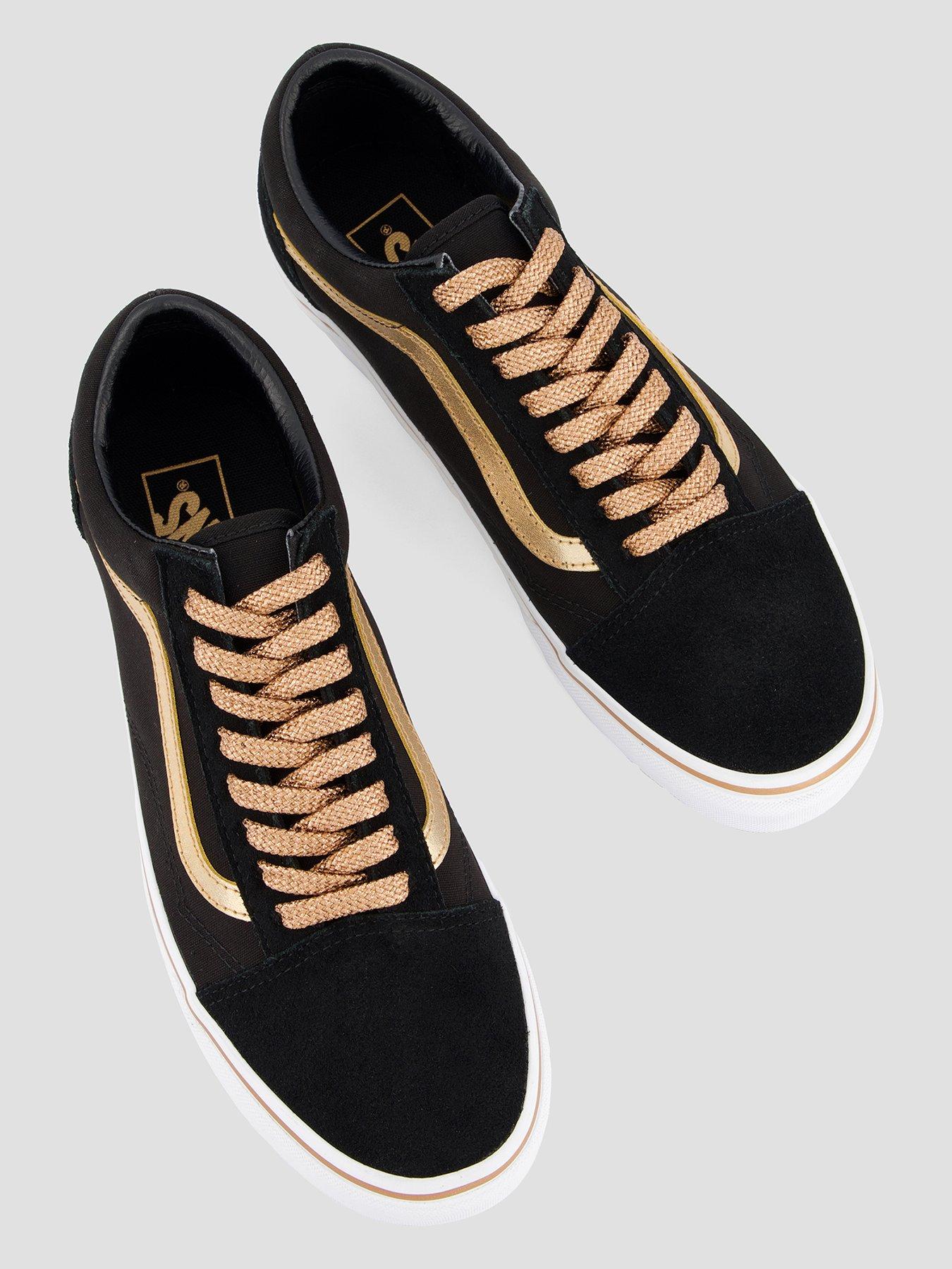 Image 3 of 7 of Vans Unisex Old Skool Trainers - Metallic Pop Black