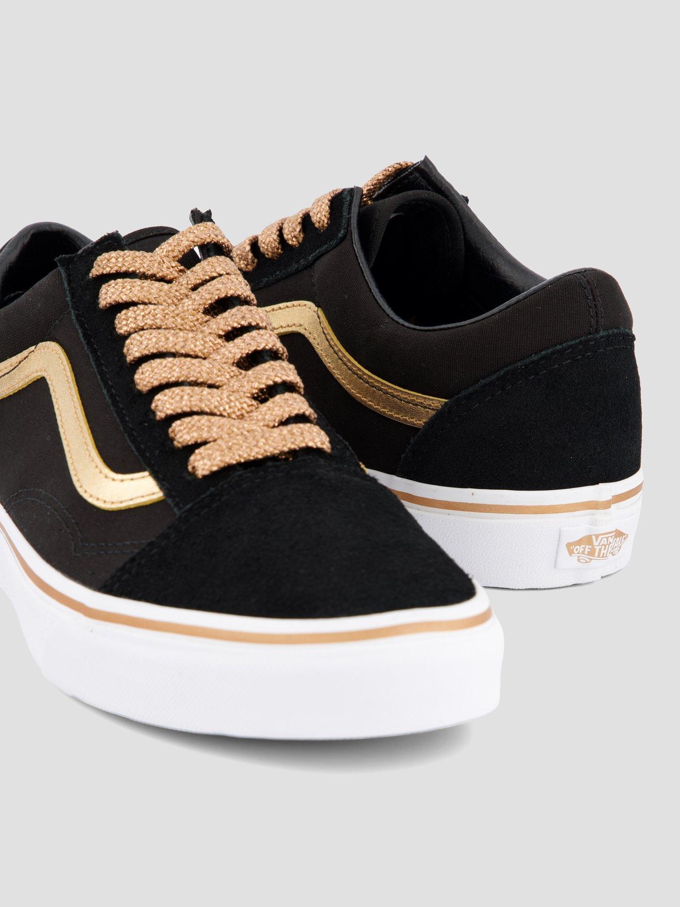 Image 5 of 7 of Vans Unisex Old Skool Trainers - Metallic Pop Black
