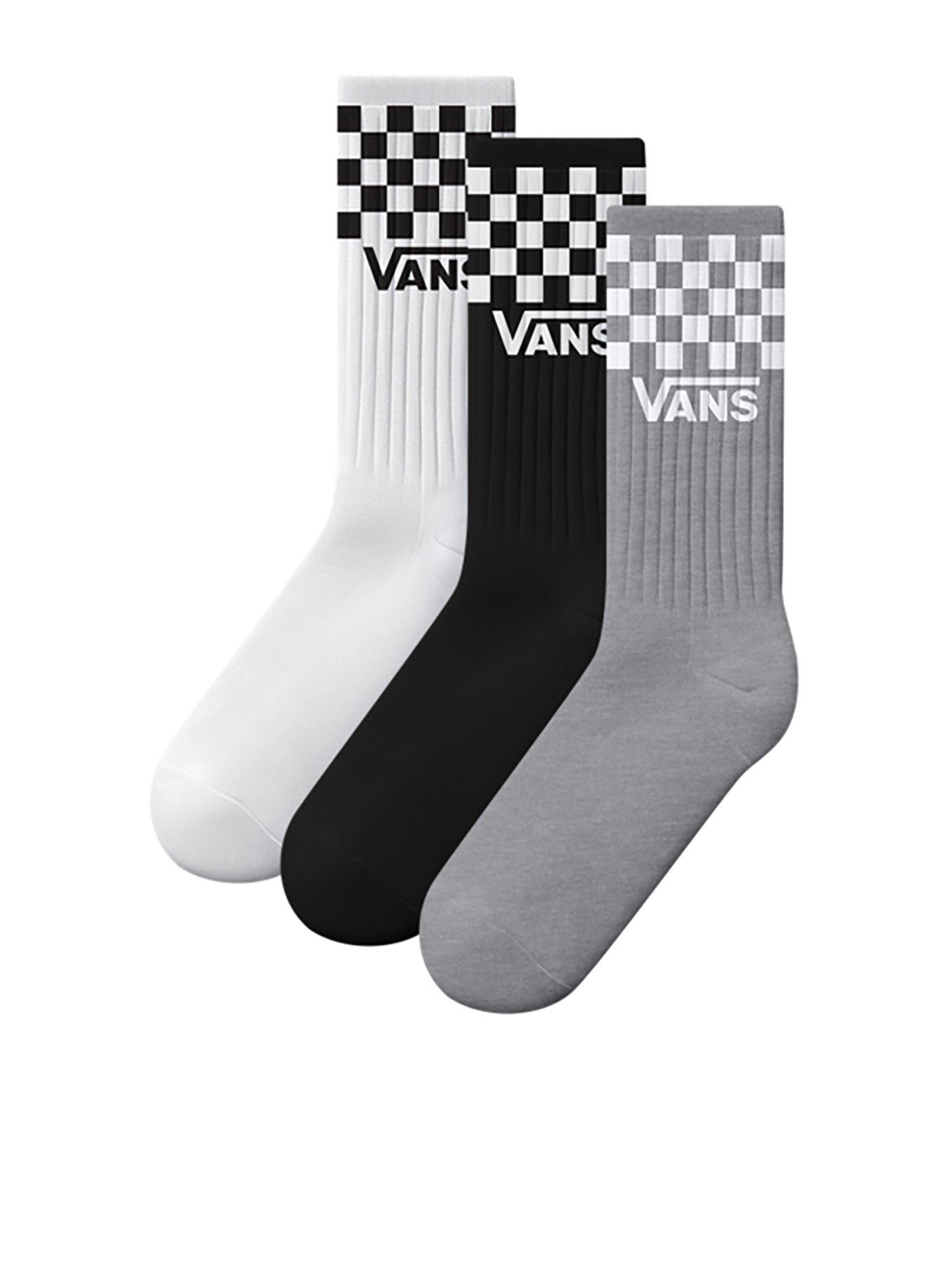 Vans Unisex Classic Half Check Socks - Black/ White