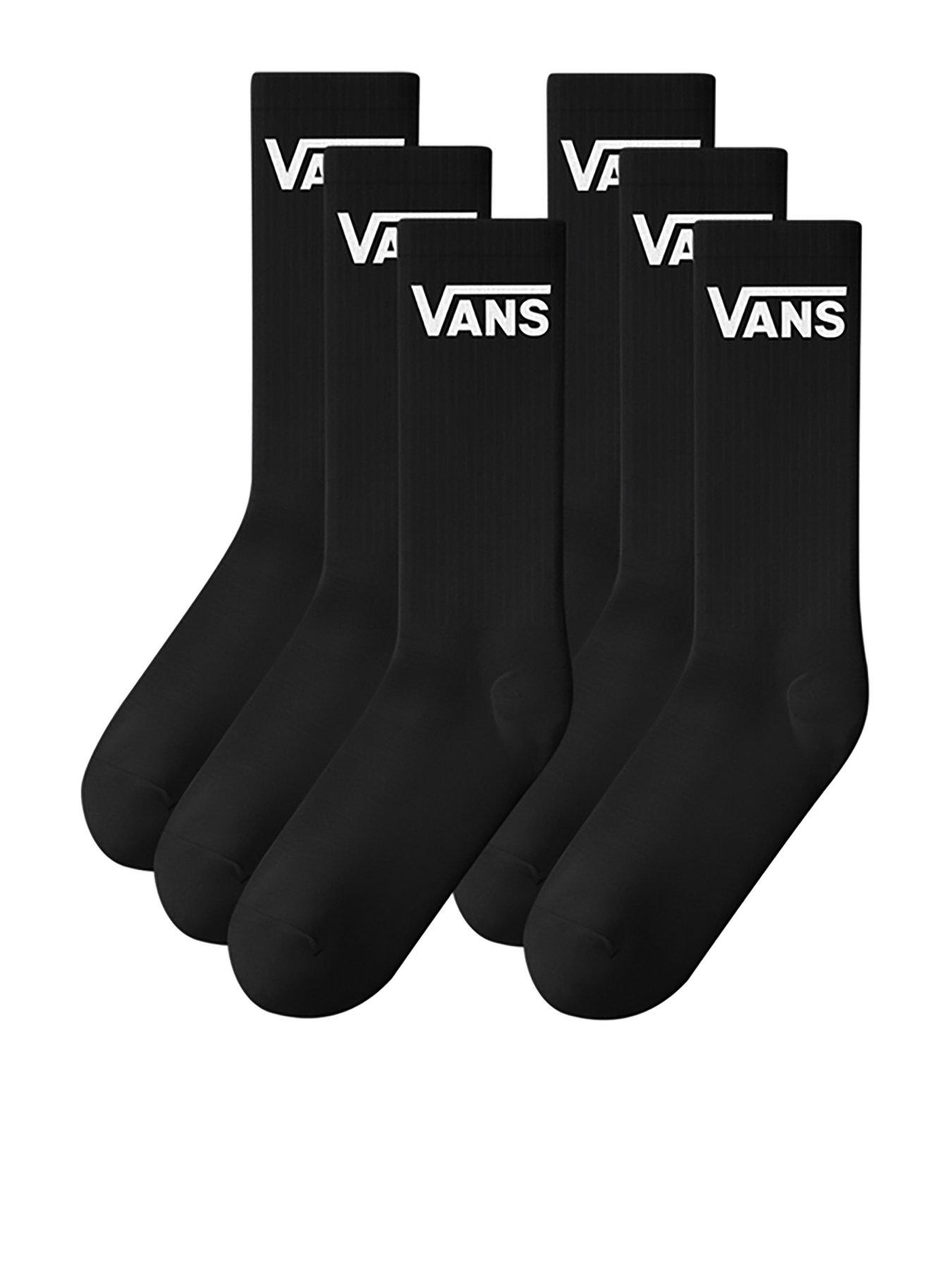 vans-unisex-classic-crew-socks-blackfront