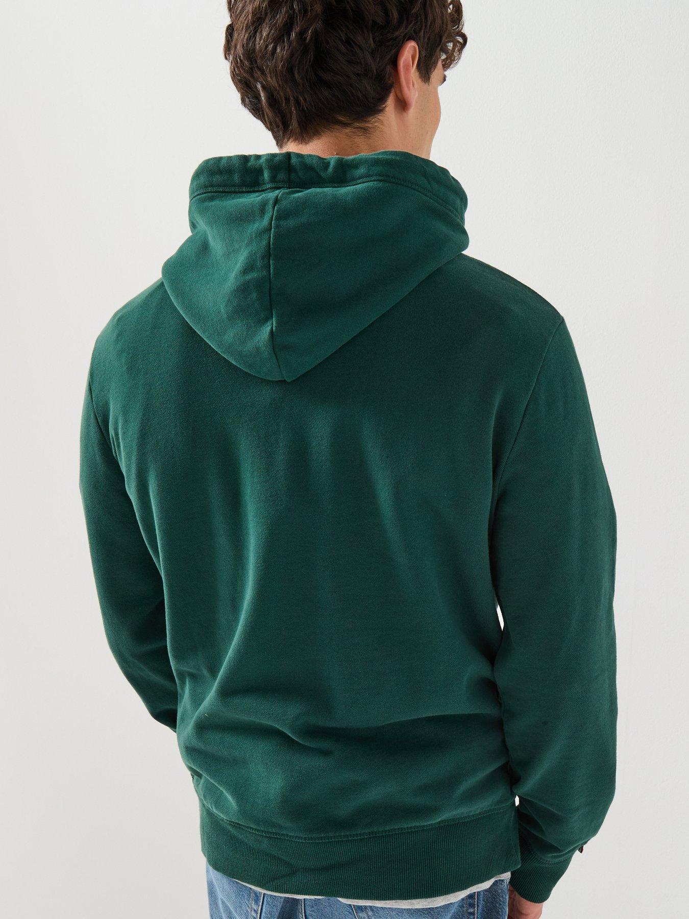 superdry-vintage-duo-classic-hoodie-greenstillFront